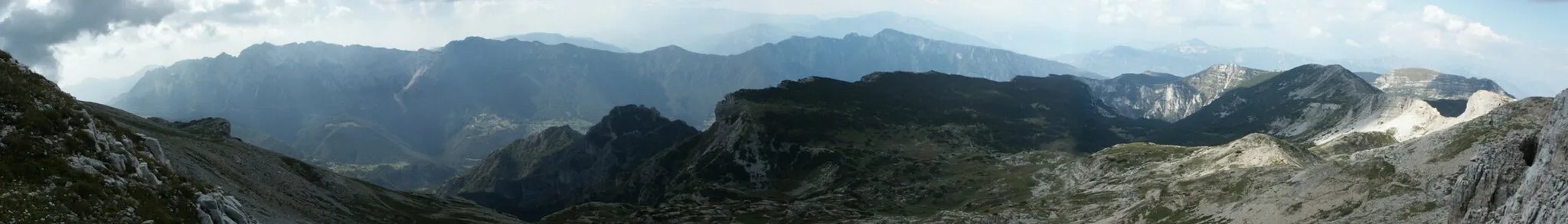 Photo showing: Panoramic from Cima Palon - Pasubio