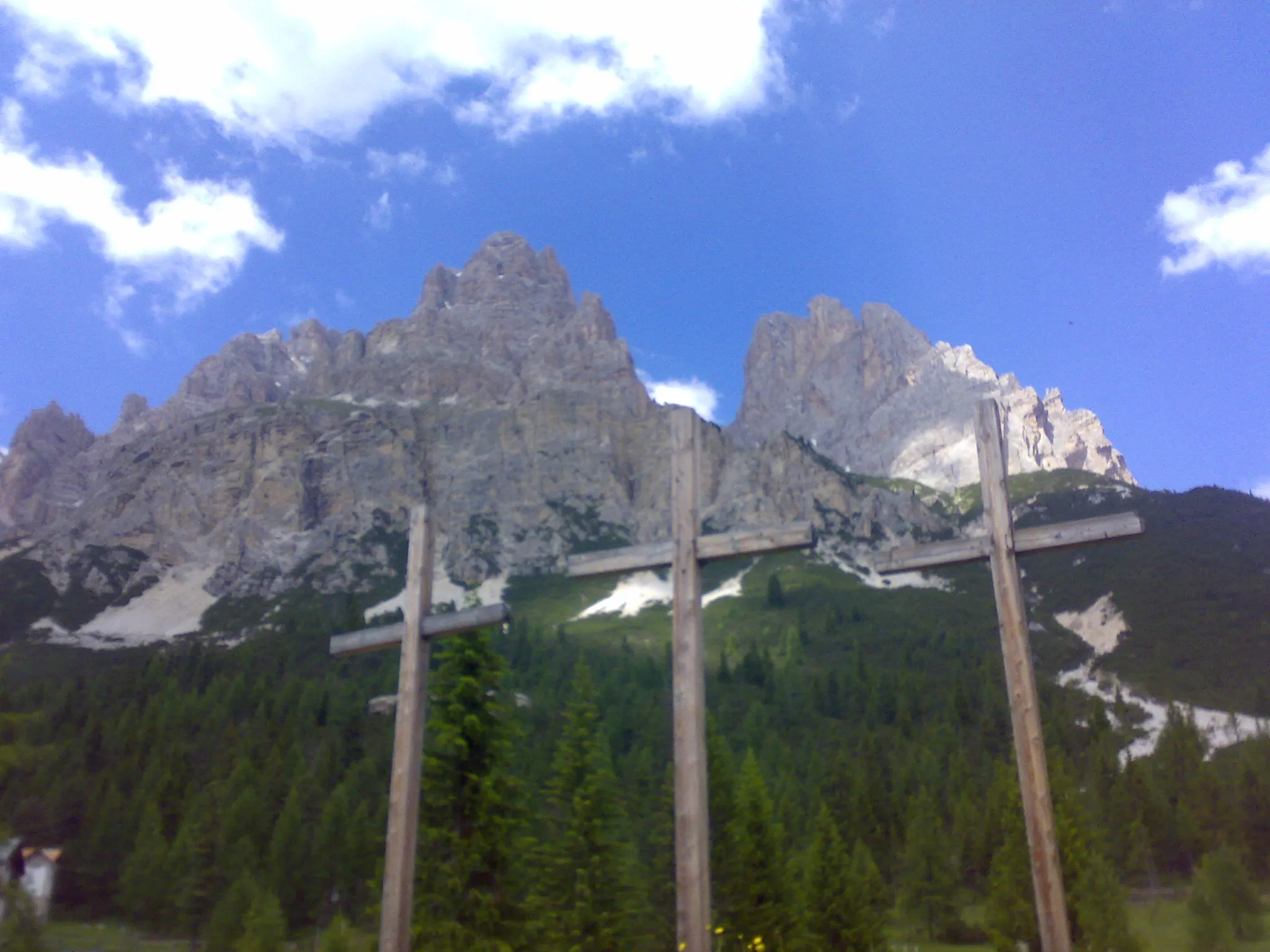 Photo showing: Passo Tre Croci, Cristallo e Piz Popena