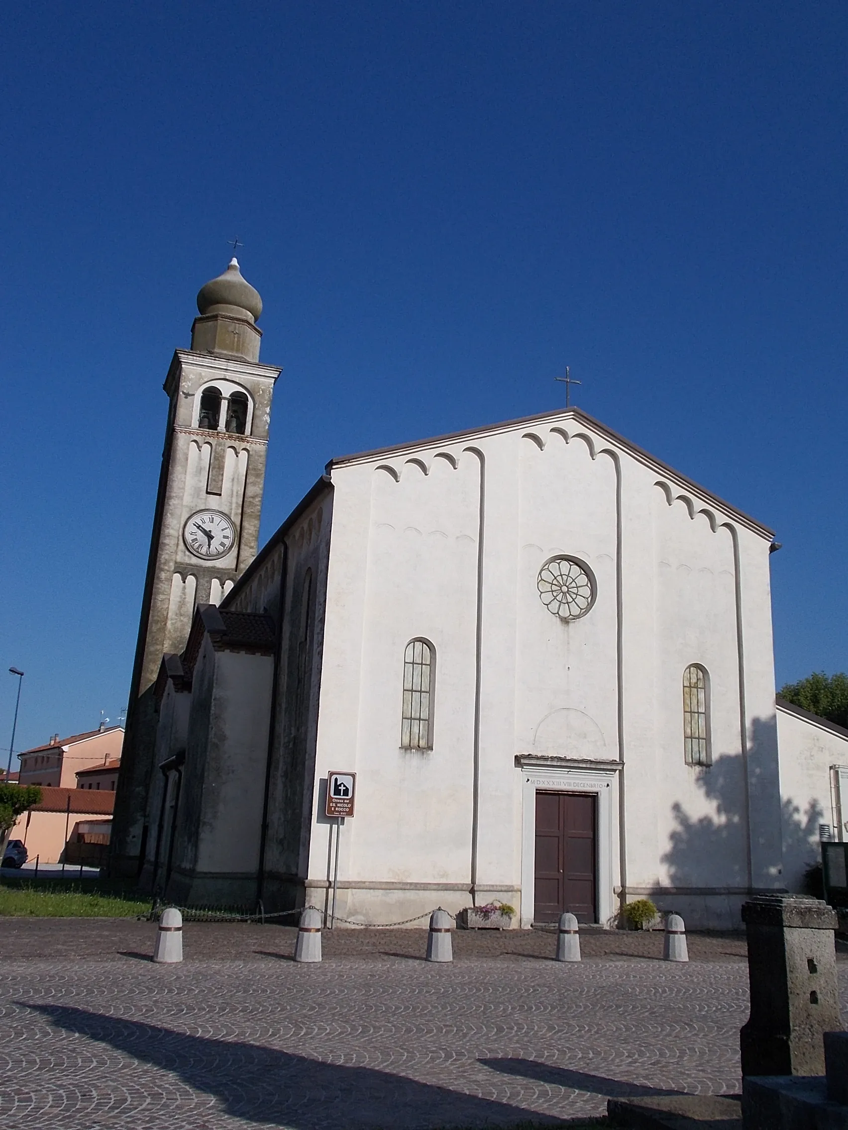 Photo showing: Correzzola - Villa del Bosco - Santi Nicolò e Rocco-templom