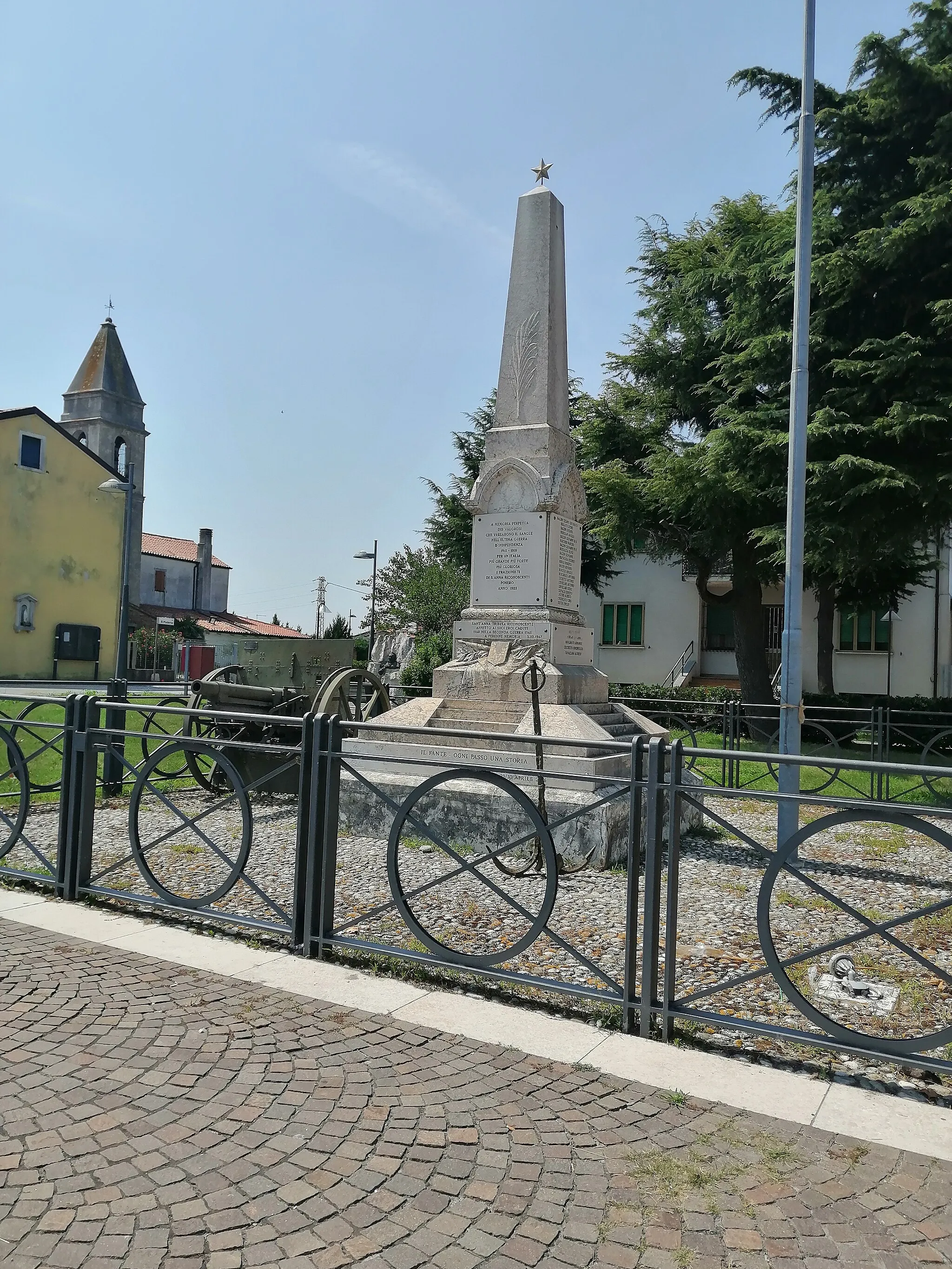 Photo showing: Monumento ai caduti della Prima e Seconda Guerra Mondiale.