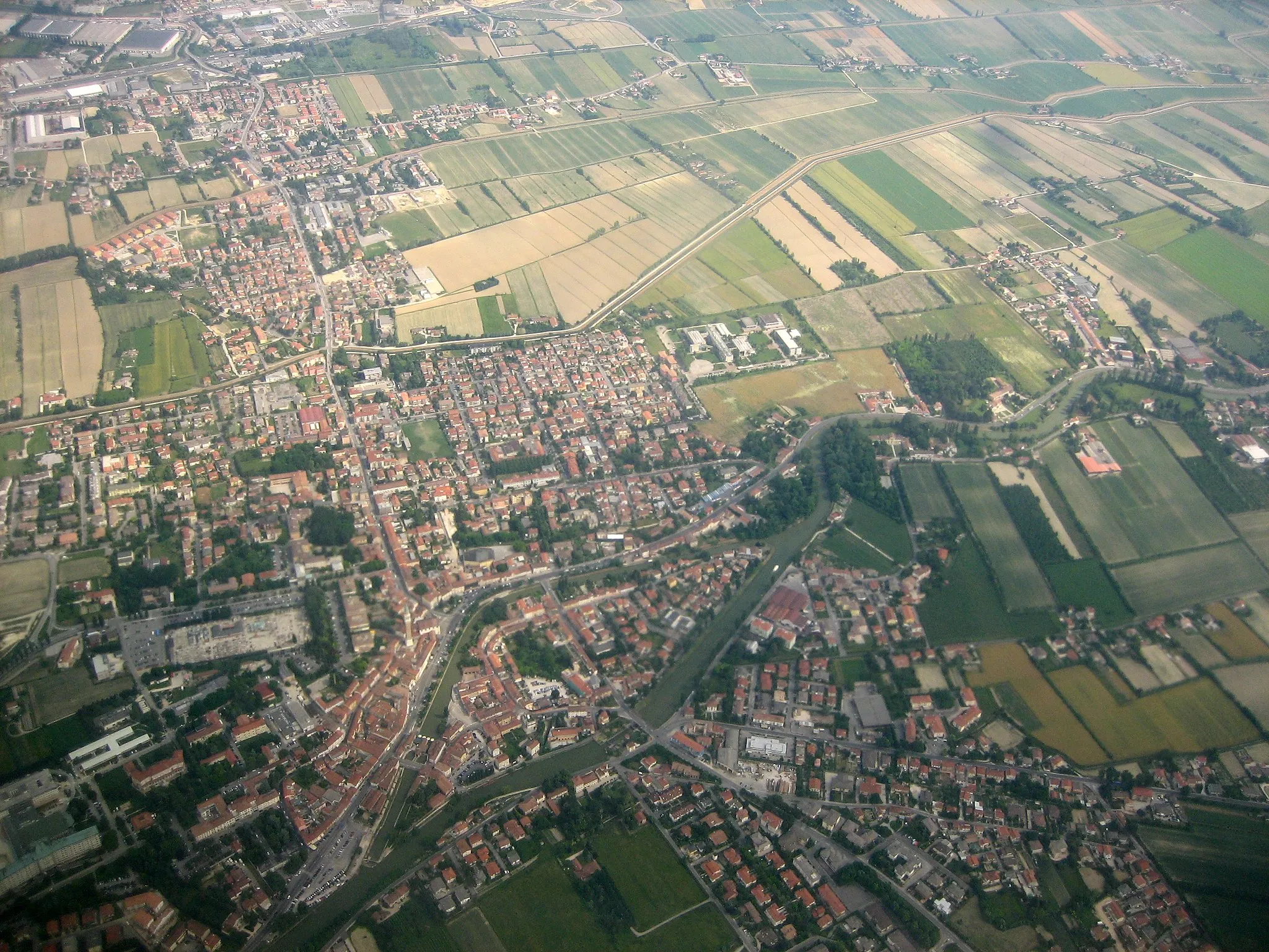 Photo showing: Dolo vista dall'alto.