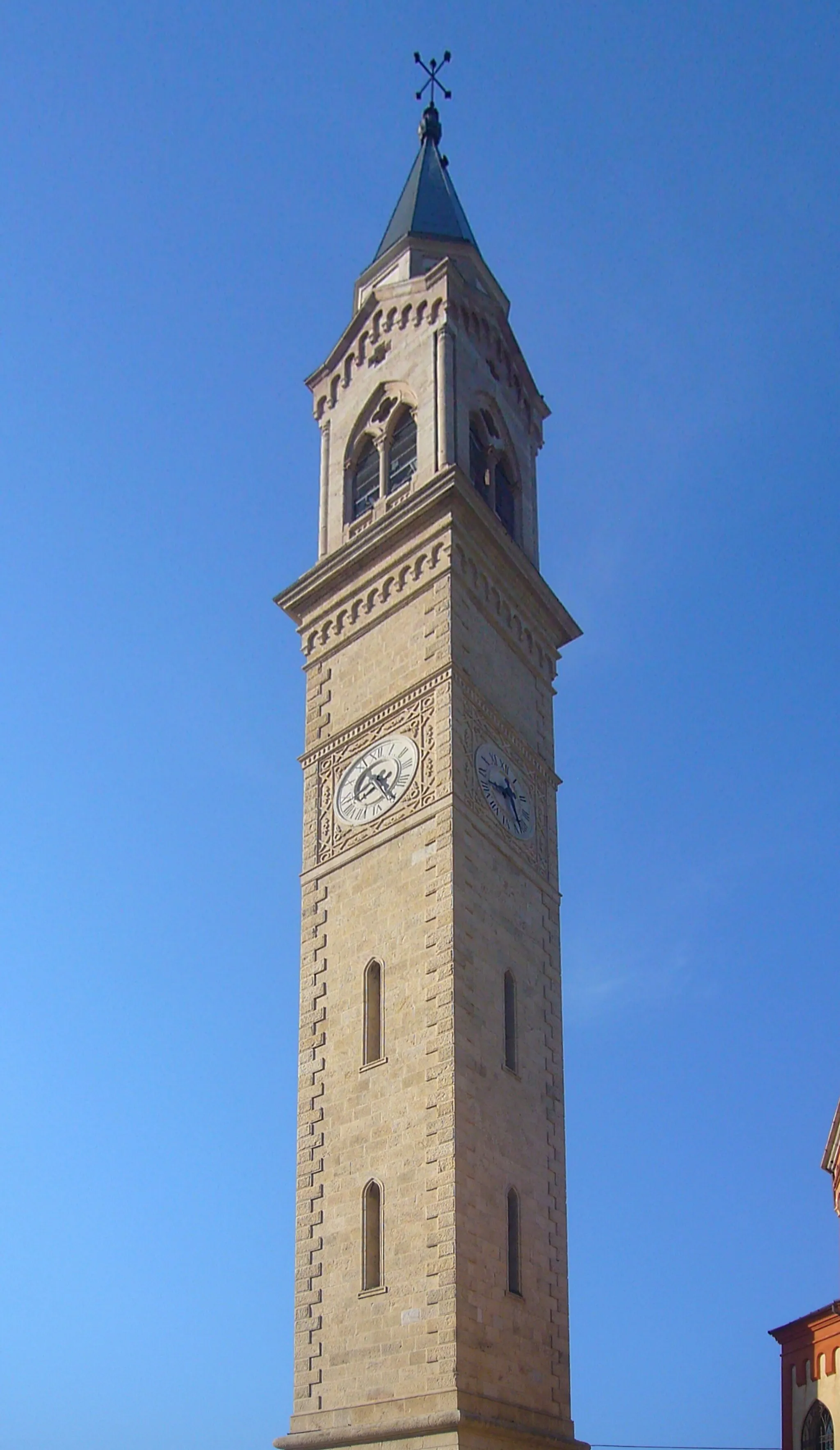 Photo showing: Il campanile della chiesa di Santa Maria Assunta a Caltrano