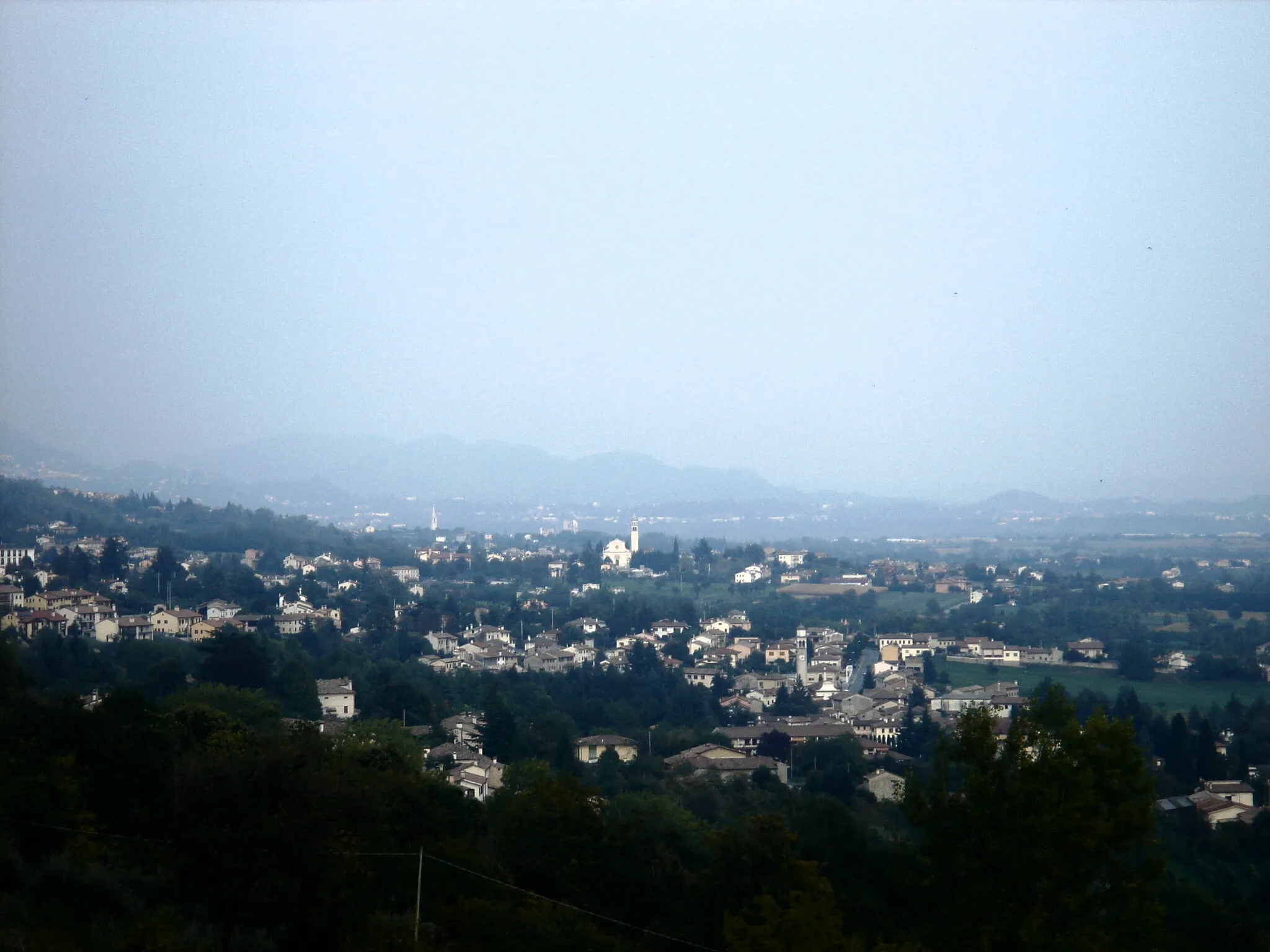 Photo showing: Possagno (Treviso, Italy), panoramamic view from Canovian Temple