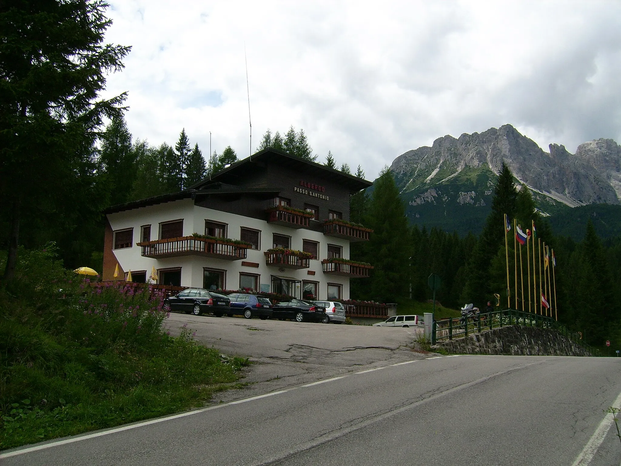 Photo showing: Passo San Antonio Wirtshaus auf der Passhöhe