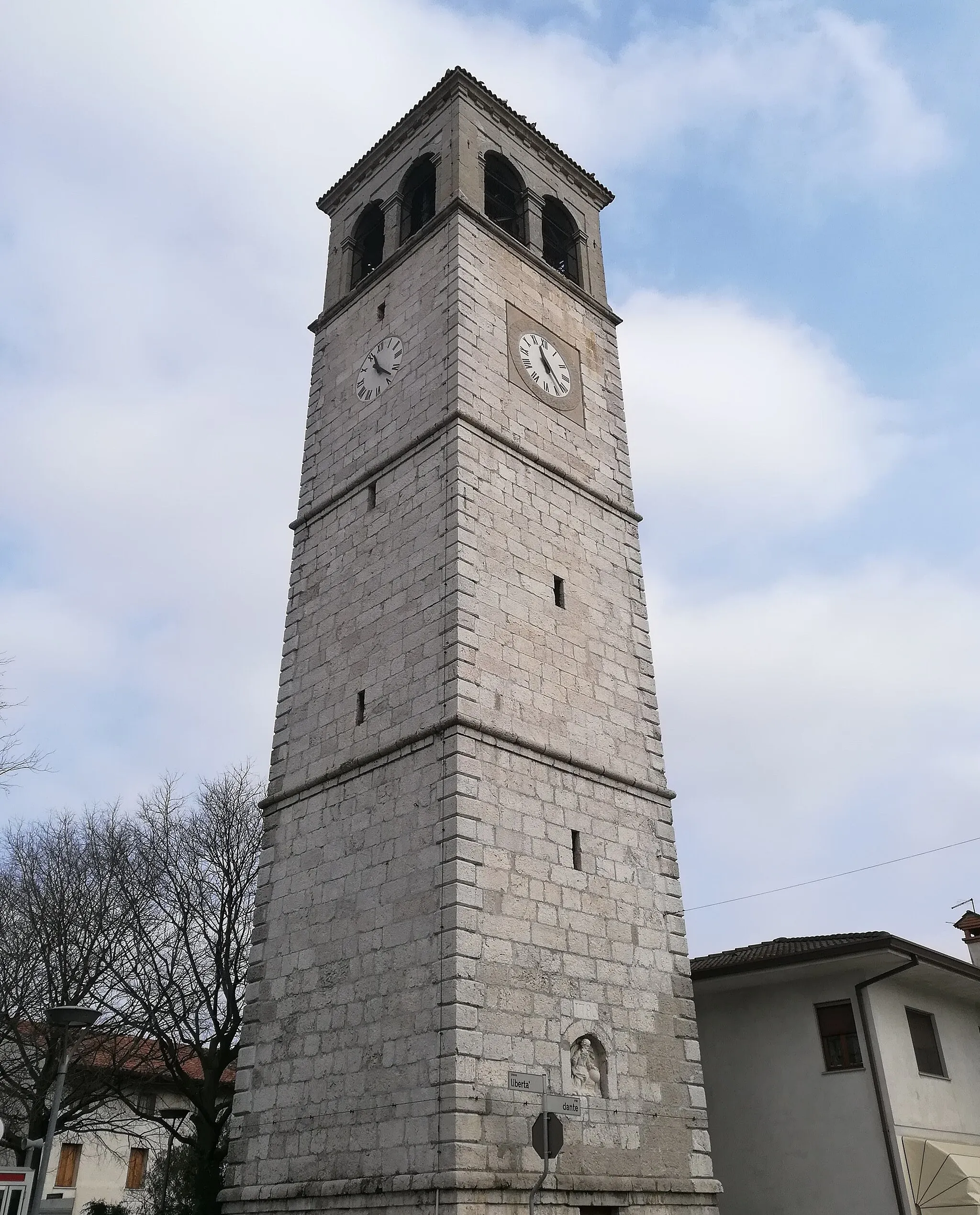 Photo showing: Il campanile di Castions di Strada