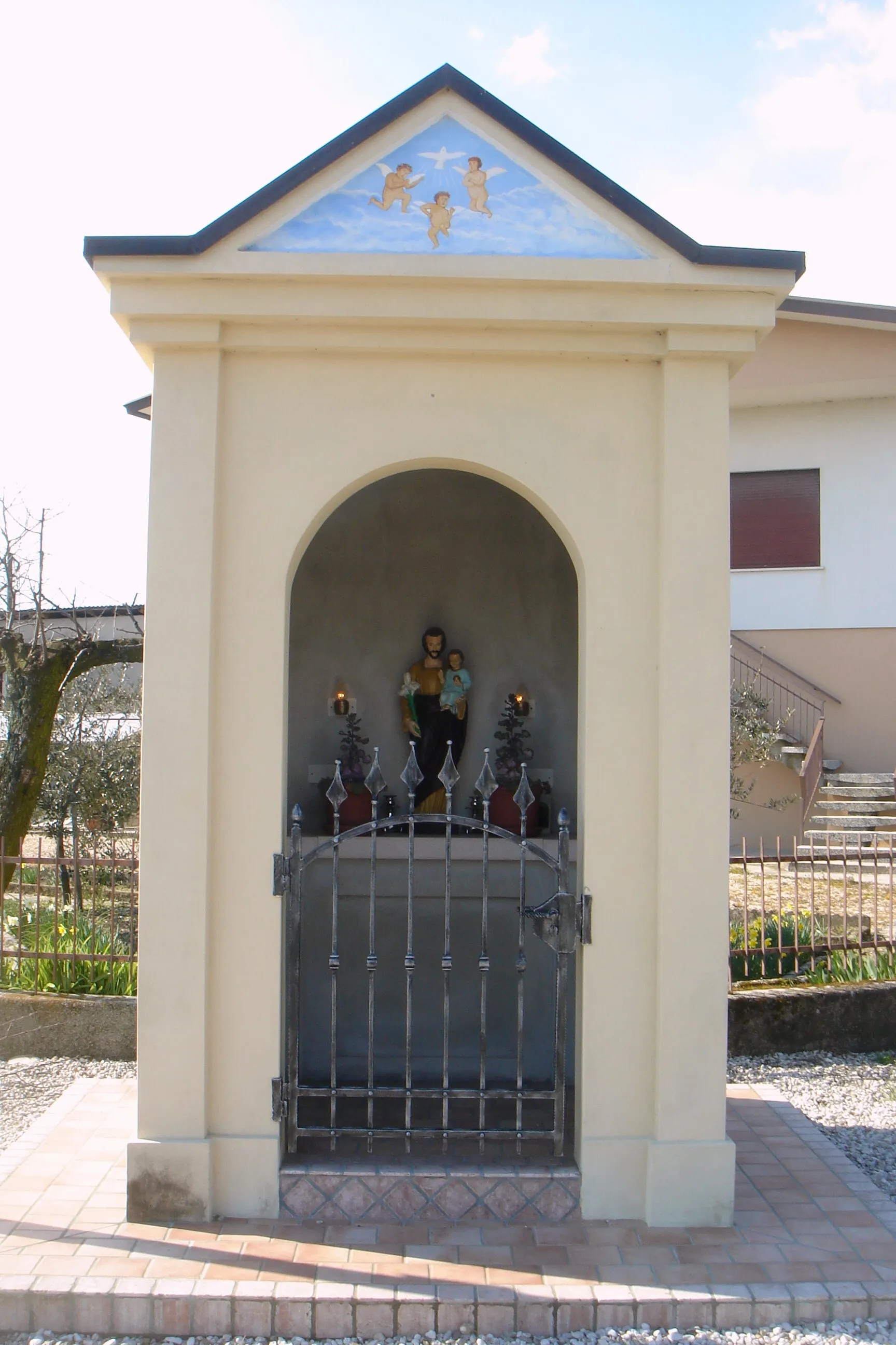 Photo showing: San Fior di Sotto. Capitello di San Giuseppe, via Palù.