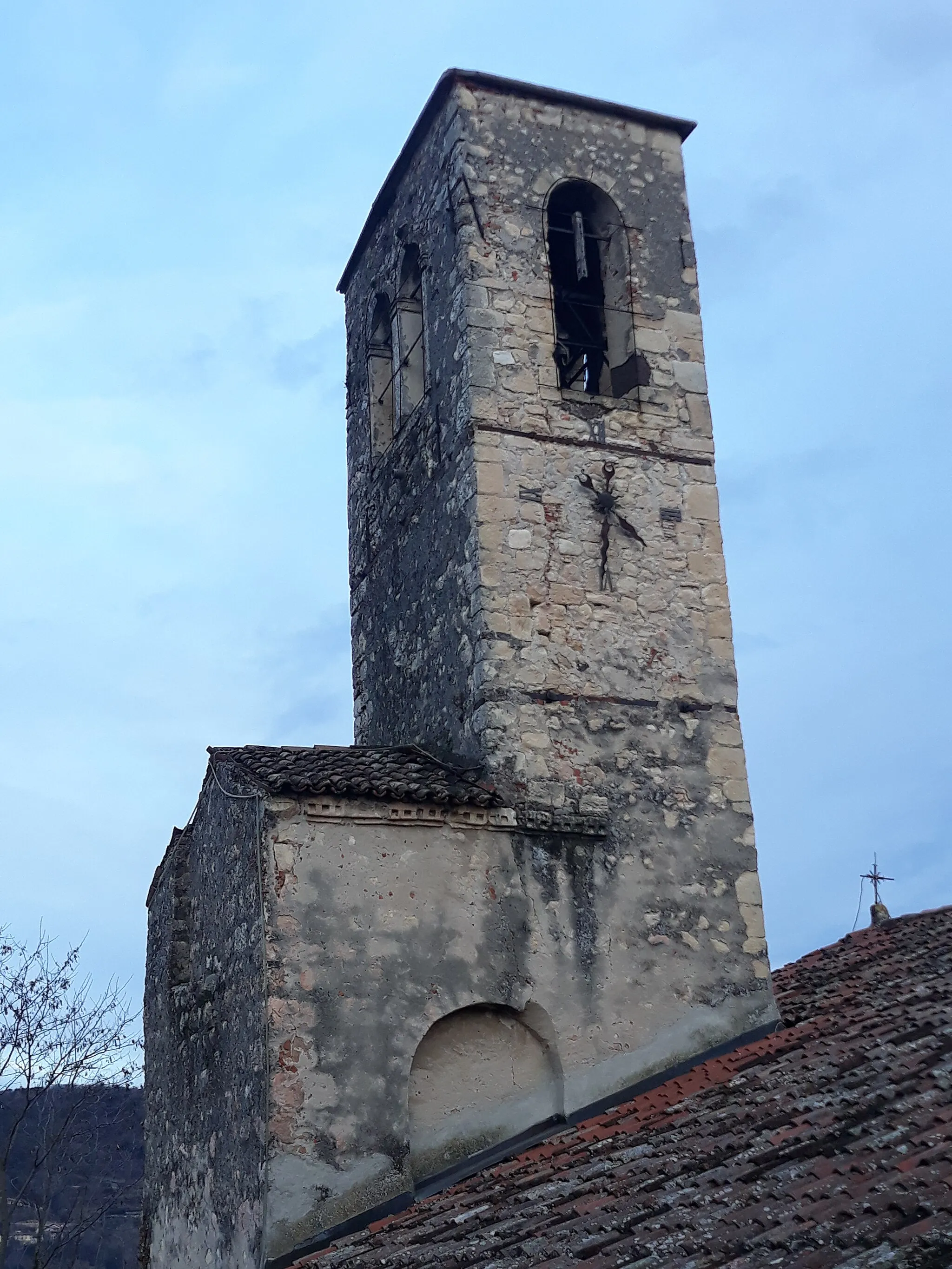 Photo showing: campanile della chiesa di San Salvatore a Montecchia di Crosara in provincia di Verona