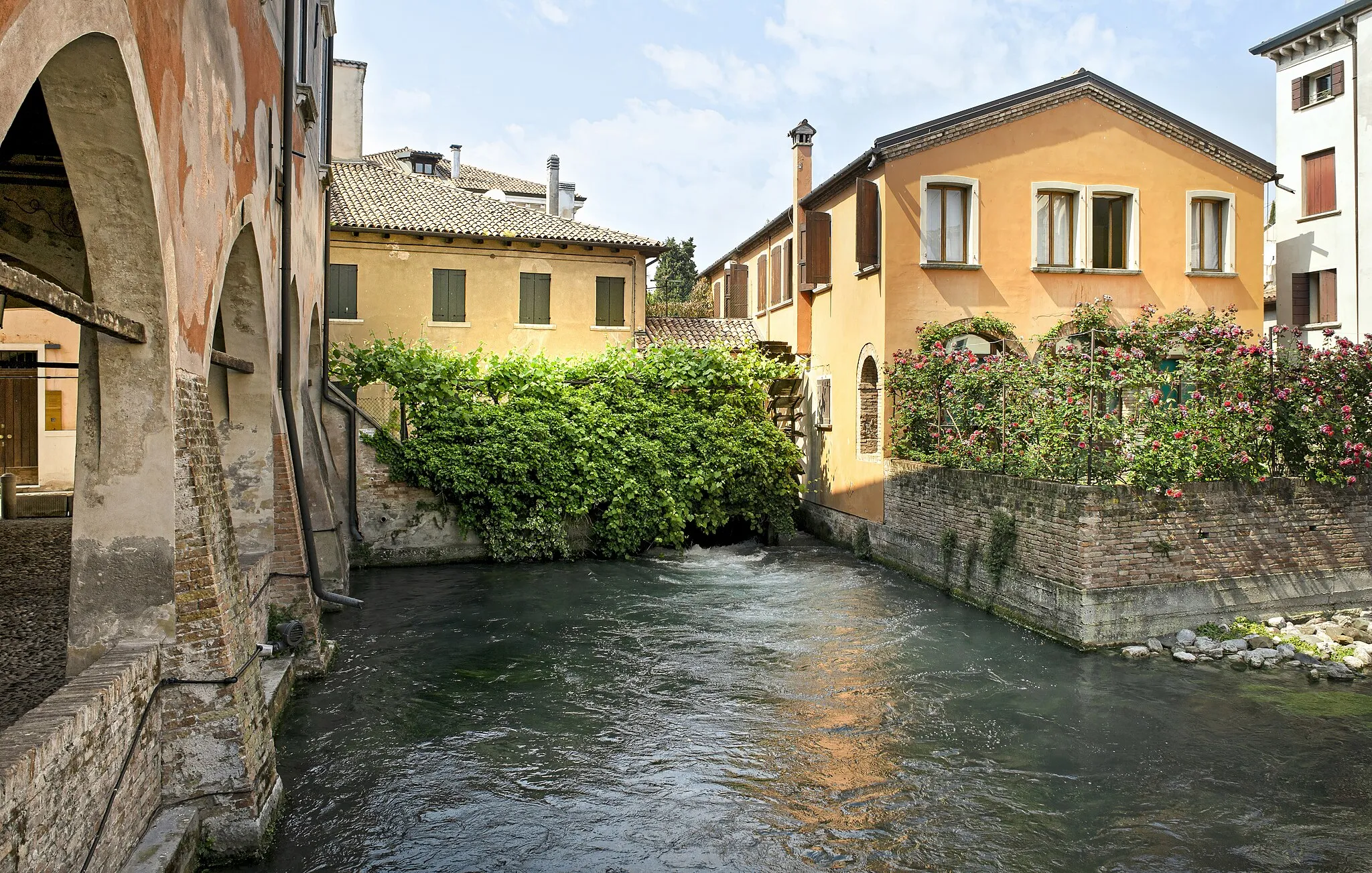 Photo showing: Ponte San Francesco water mill