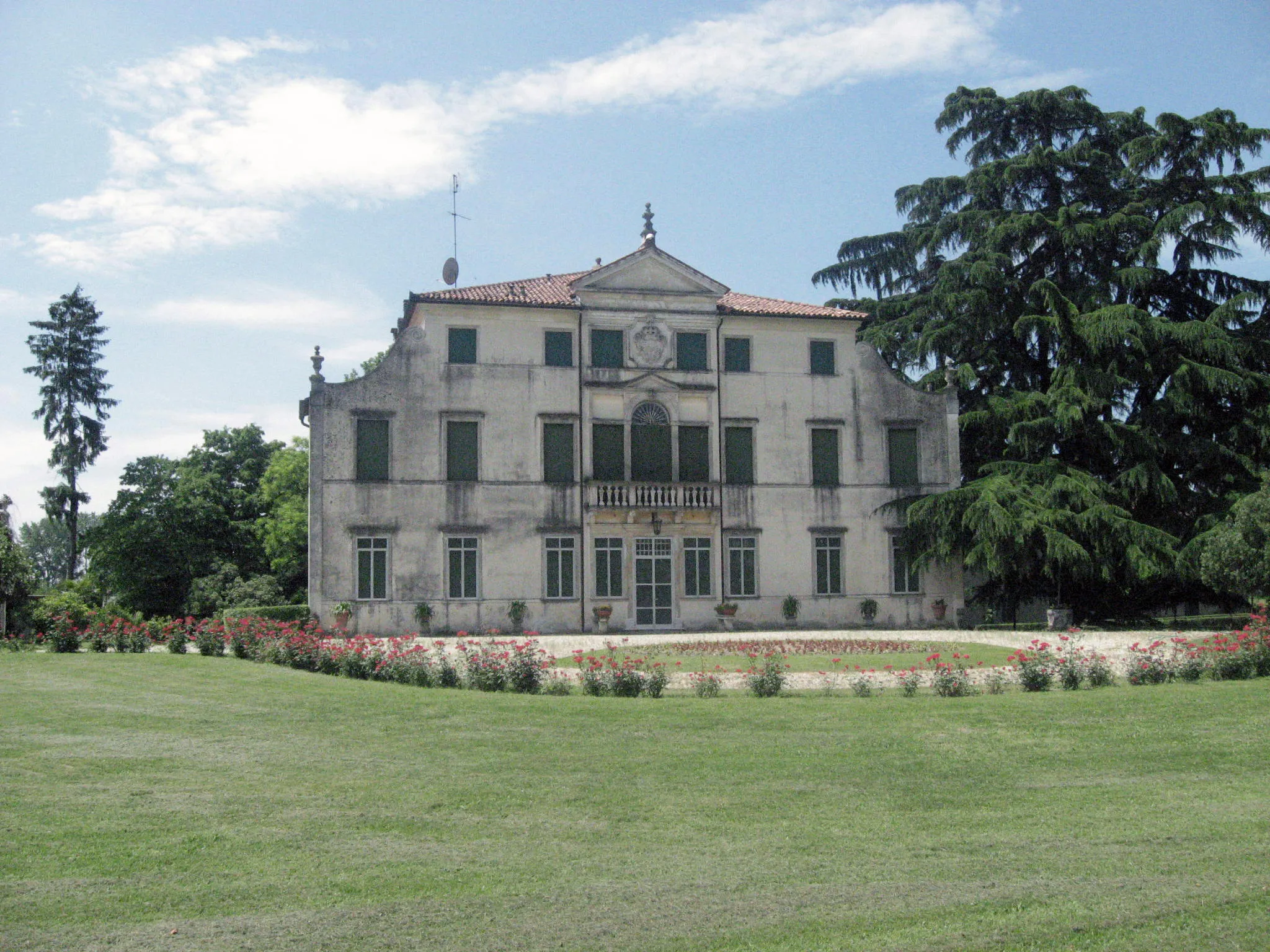 Photo showing: La facciata principale di Villa Manzoni a Noventa Padovana