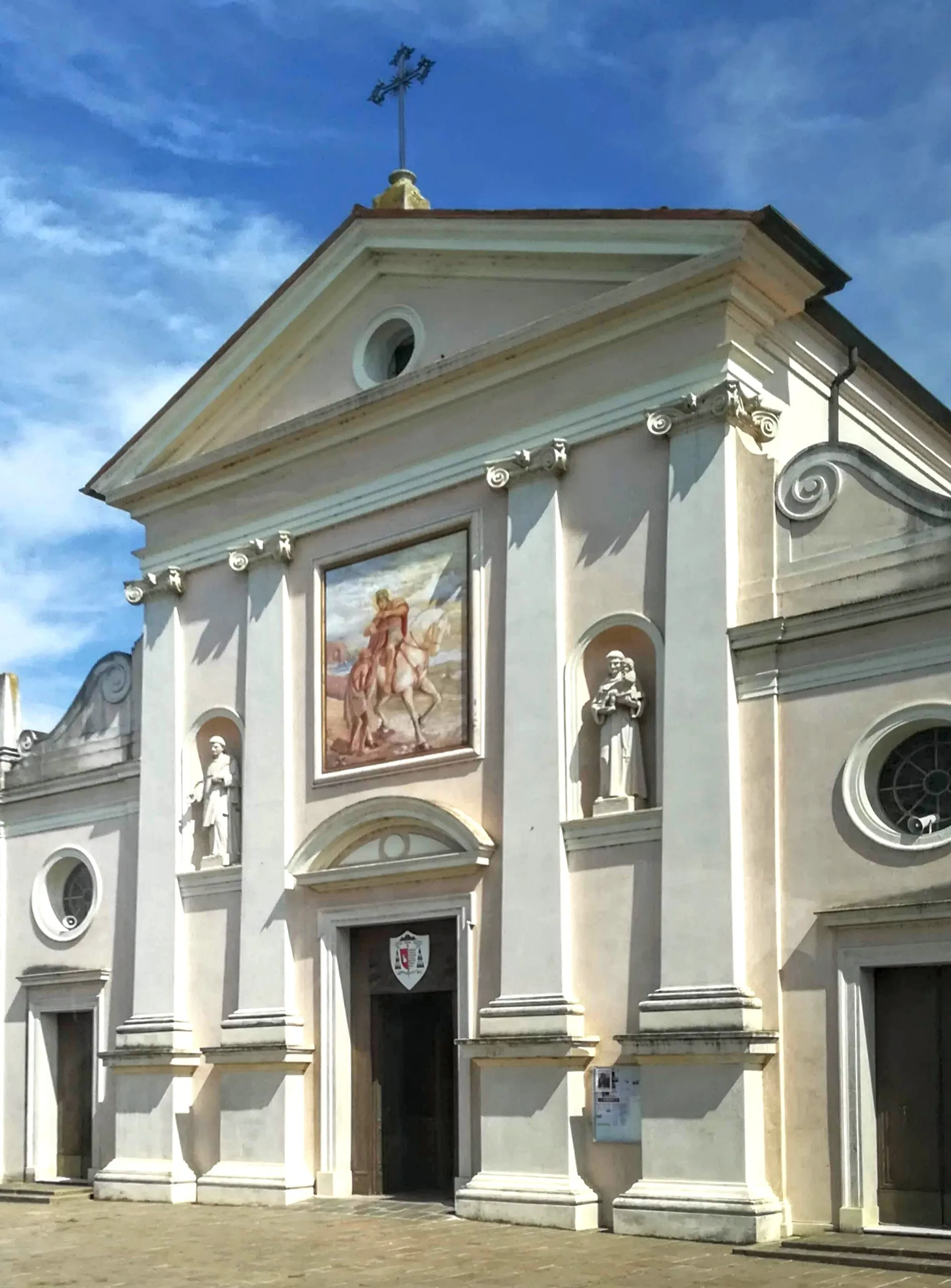 Photo showing: La chiesa parrocchiale di Campo San Martino, in Veneto