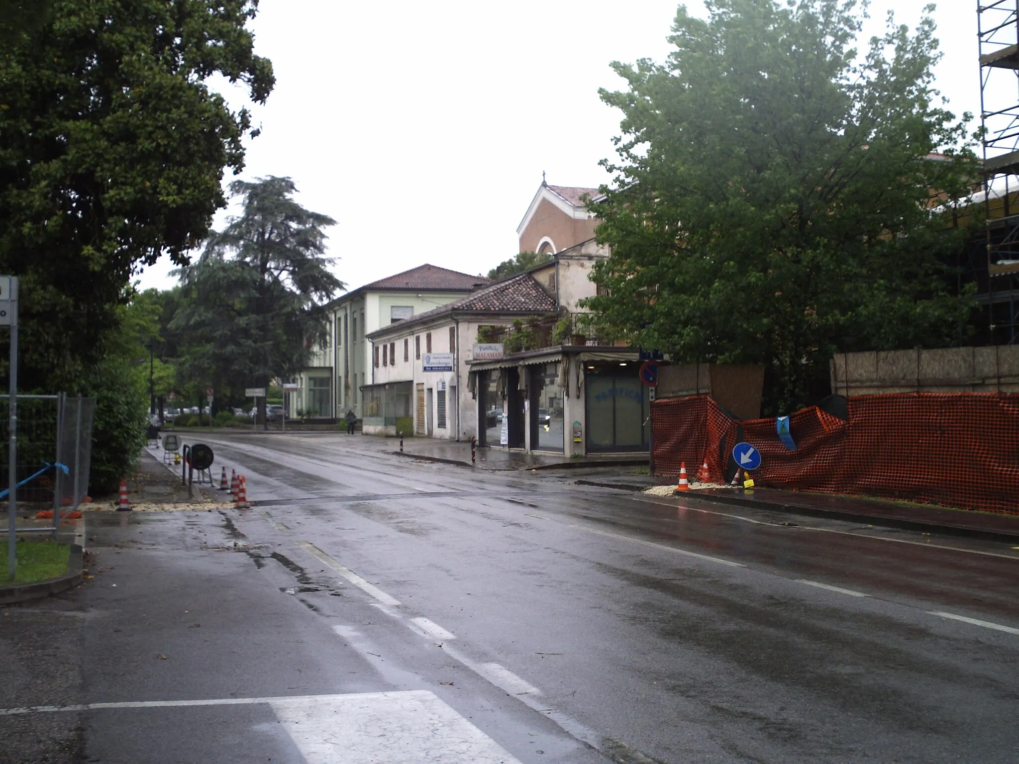 Photo showing: View of the main street of Selvazzano Dentro, Italy