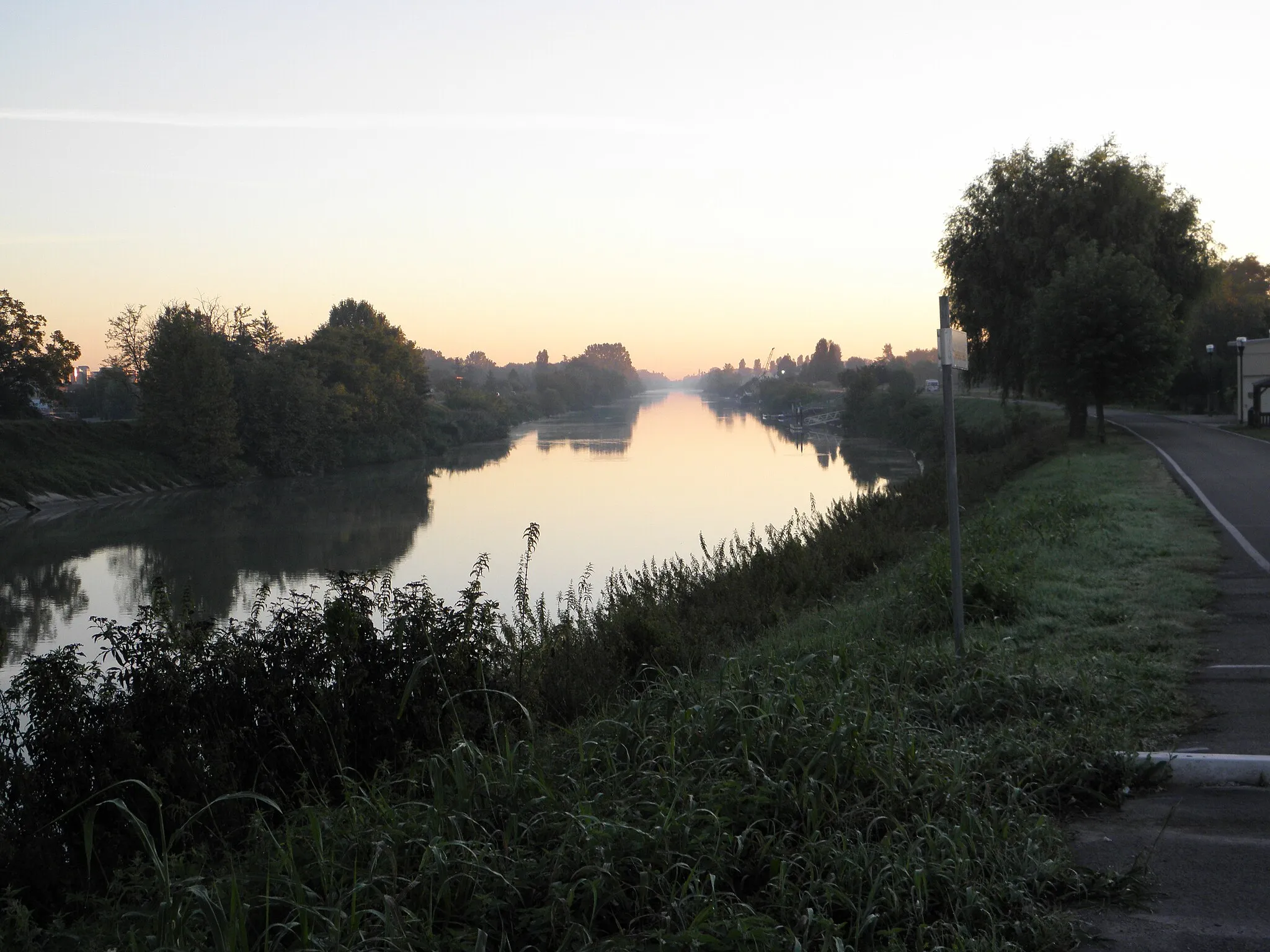 Photo showing: Canalbianco river view from Bosaro.