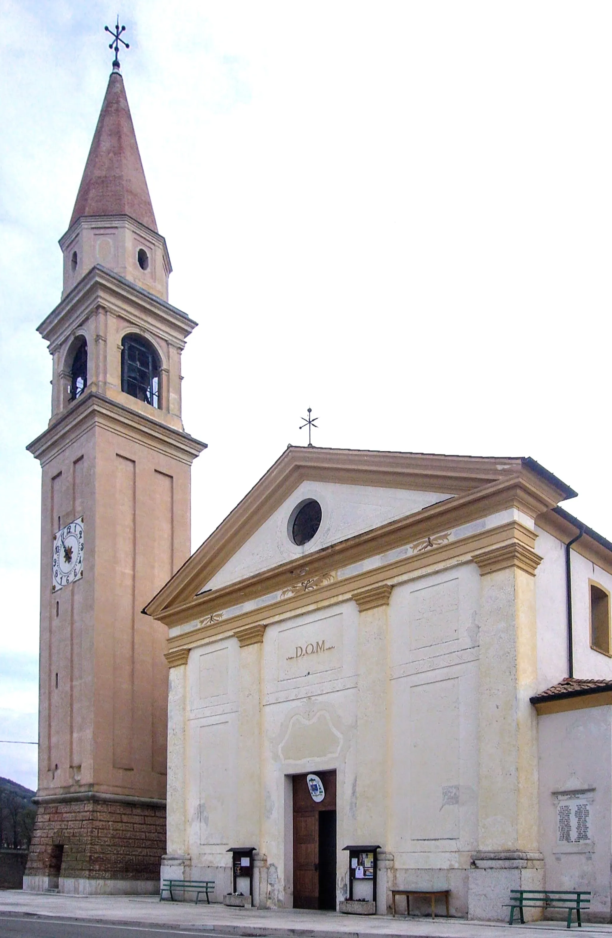 Photo showing: La chiesa parrocchiale di Maser, in Veneto