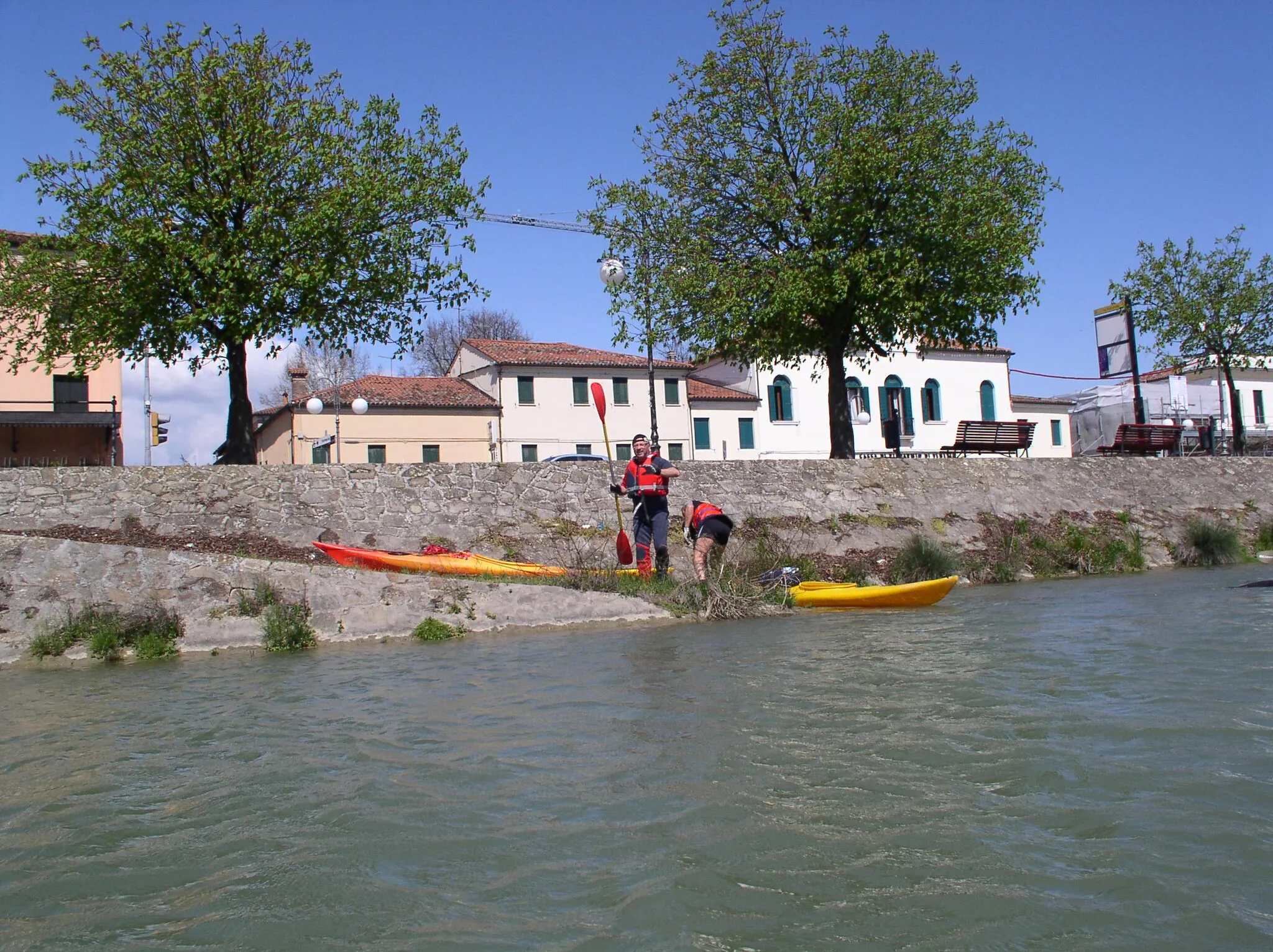 Photo showing: discesa in kayak del Canale del Brenta