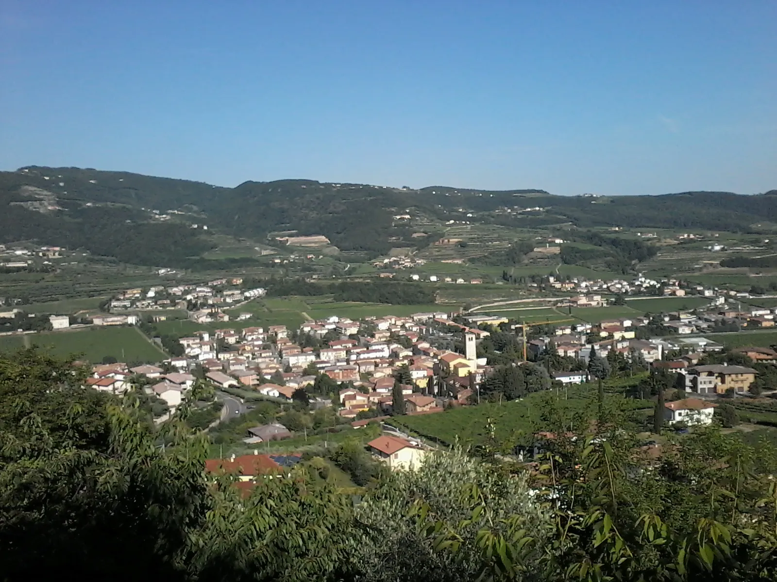 Photo showing: Panorama del centro di Negrar