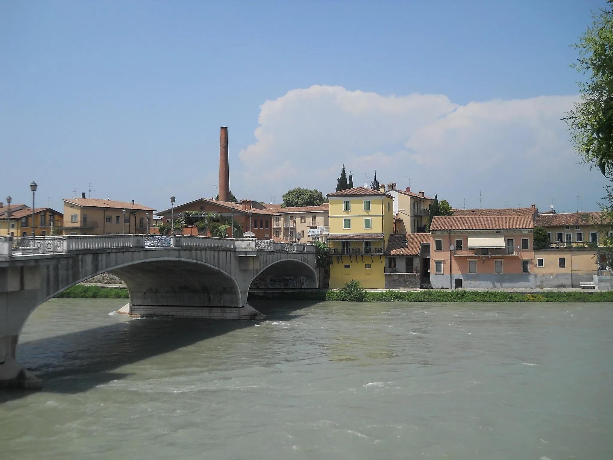 Photo showing: Panorama del comune di Pescantina (provincia di Verona)
