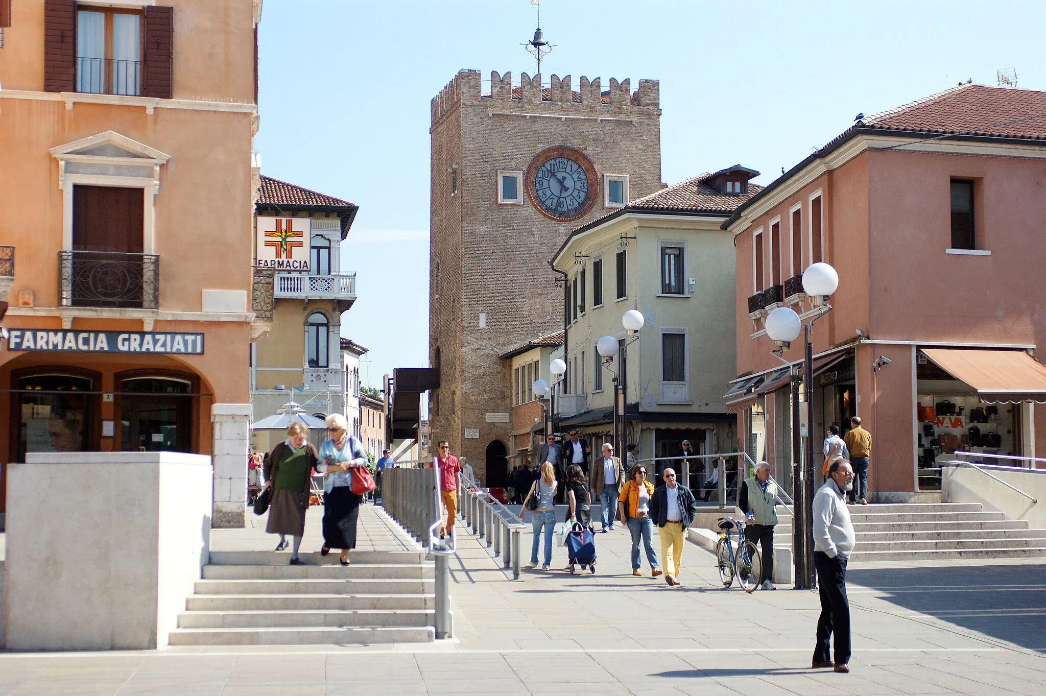 Photo showing: Mestre (Venice) Clock Tower