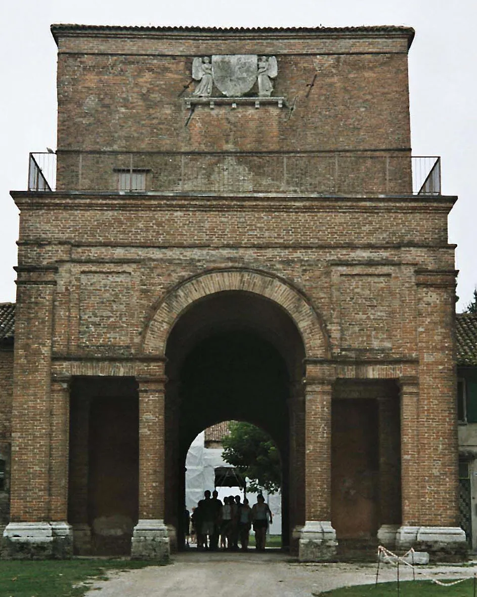 Photo showing: Este Castle Belriguardo in Voghiera (Prov. Ferrara)