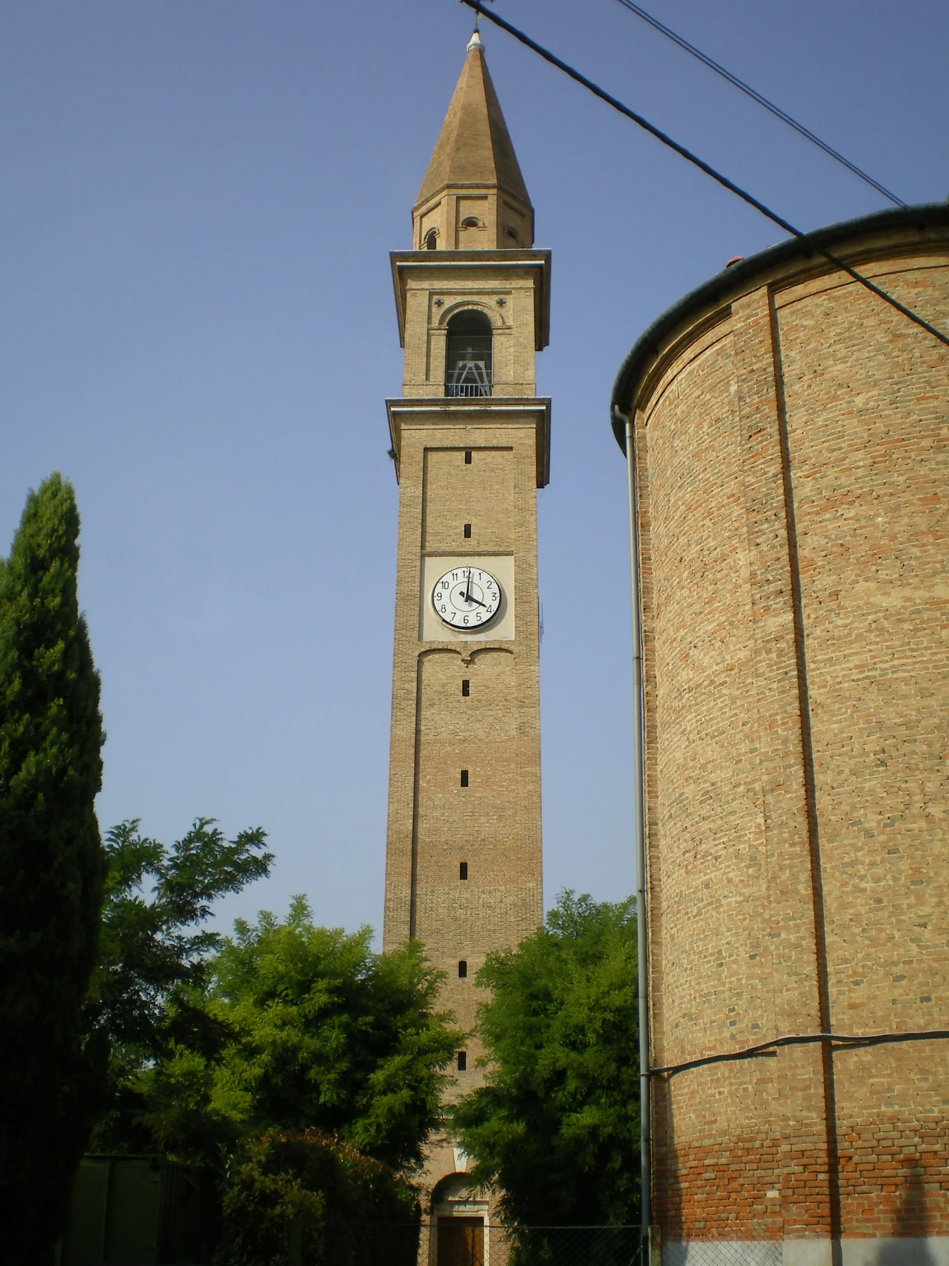 Photo showing: campanile della chiesa di S.Andrea ap. a Favaro Veneto