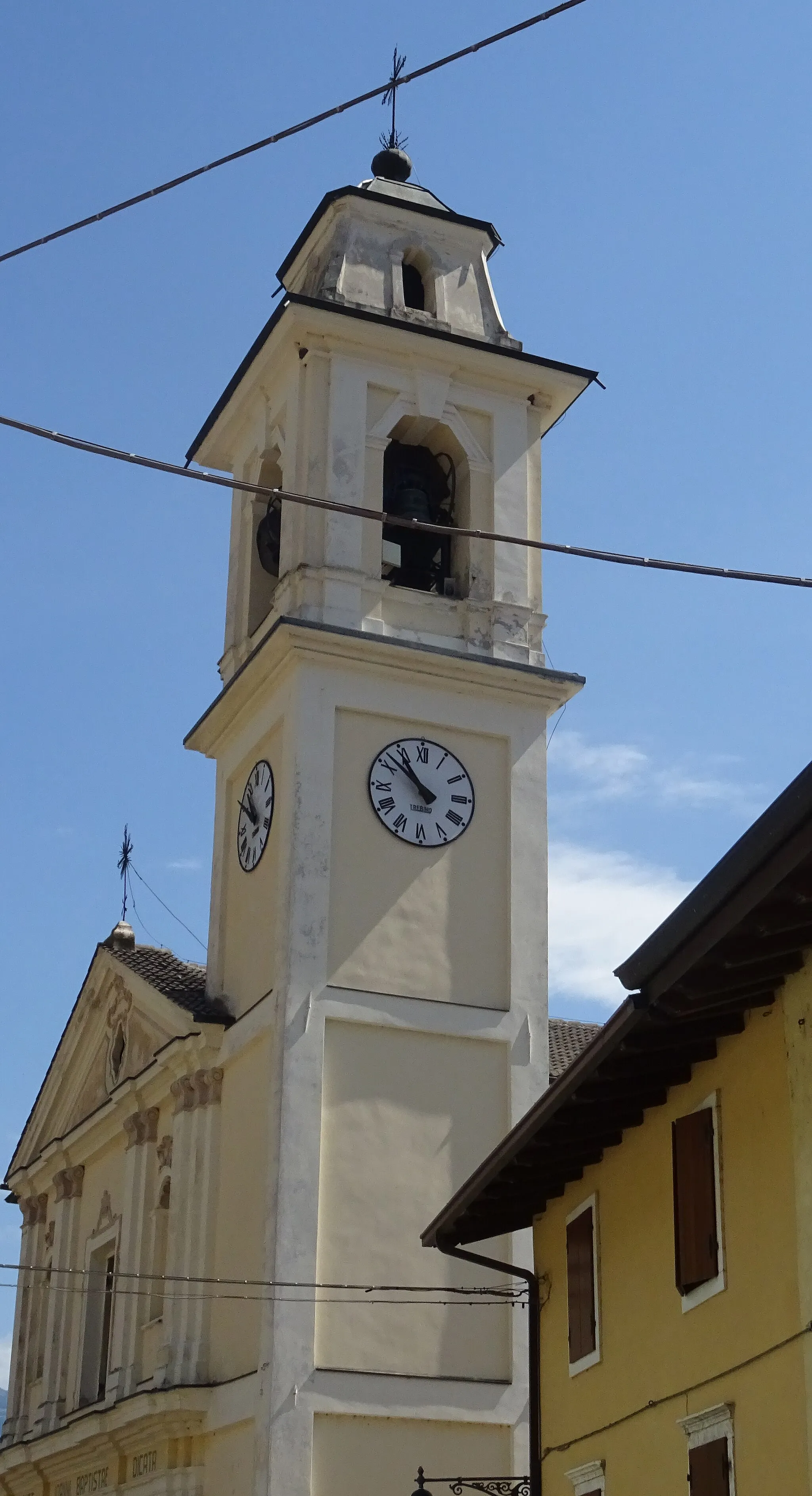 Photo showing: Belluno Veronese (Brentino Belluno, Veneto, Italy), Saint John the Baptist church - Belltower