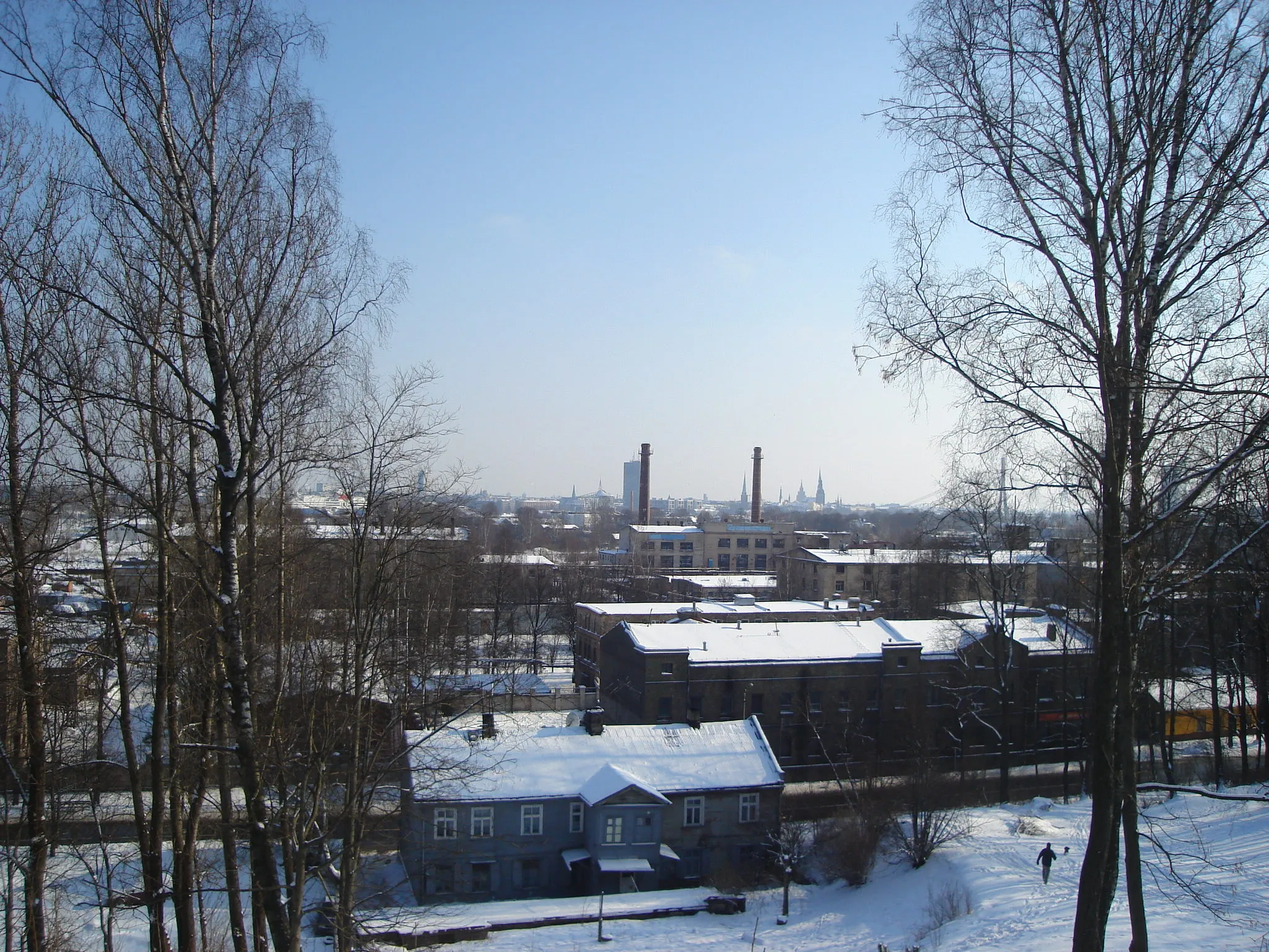 Photo showing: skats no dzeguzkalna ziemā