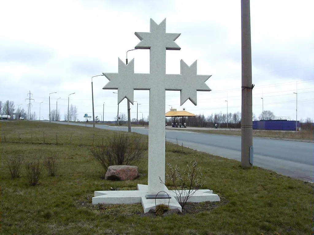 Photo showing: Rīga, piemineklis R. Mūrnieka traģēdijas vietā, 2000-04-09