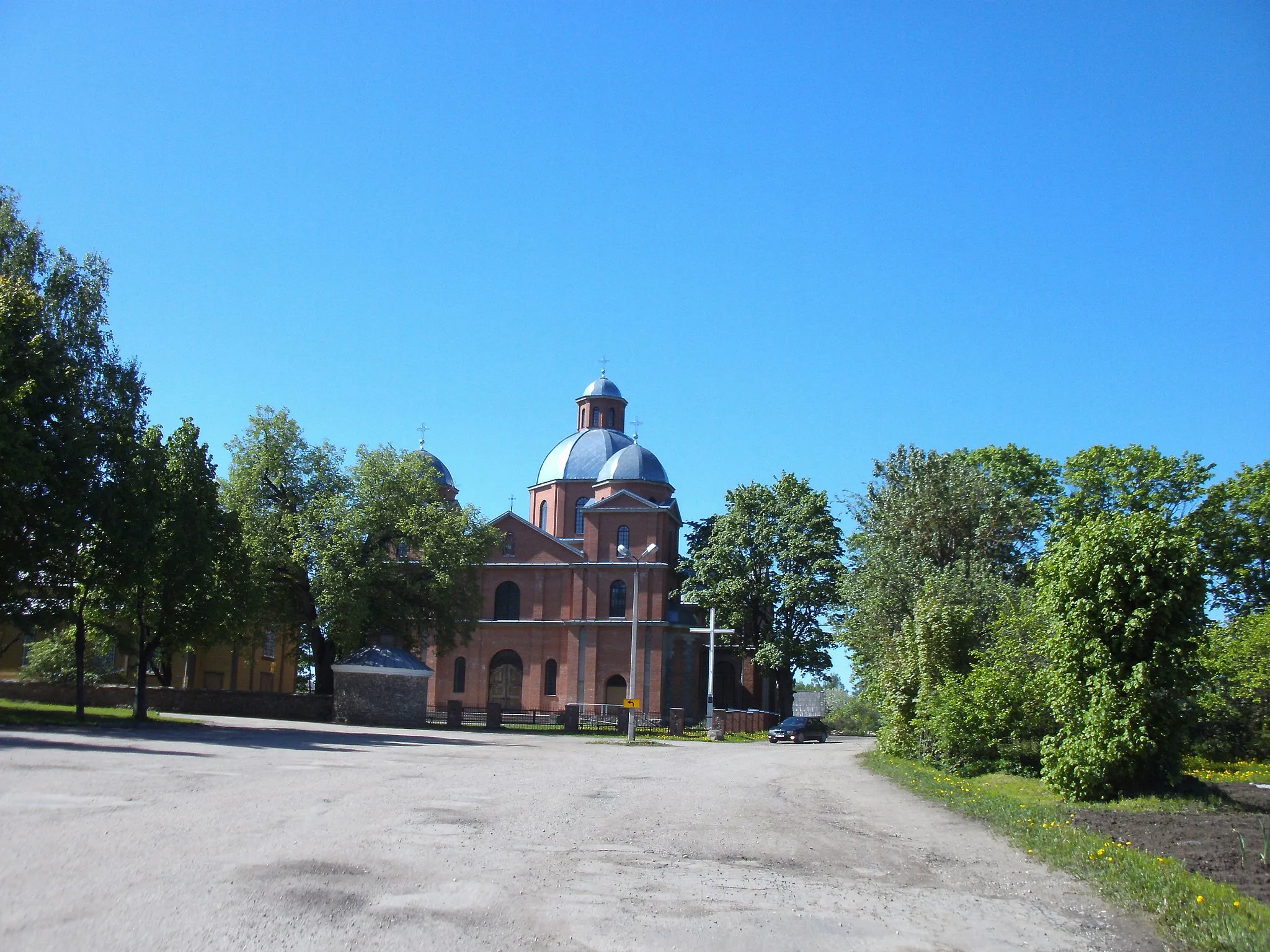 Photo showing: catholic church in Kārsava, Latvia
