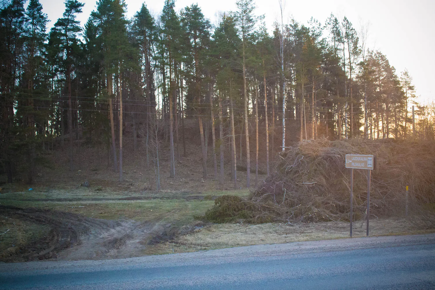 Photo showing: Lazdukalna pilskalns