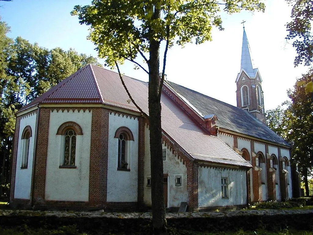 Photo showing: Viļķene lutheran church (Latvia)