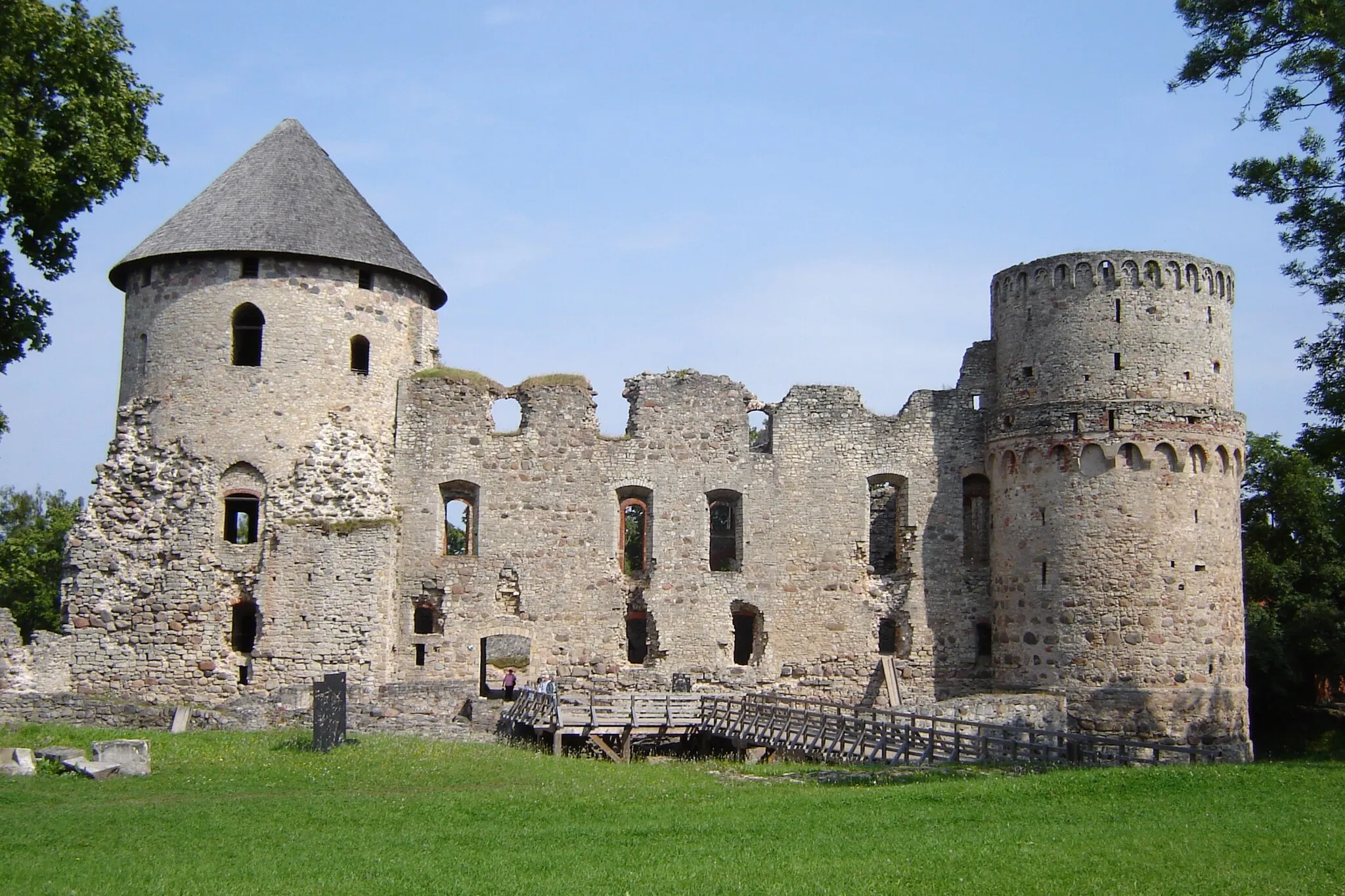 Photo showing: Cesis, Ruine der Ordensburg