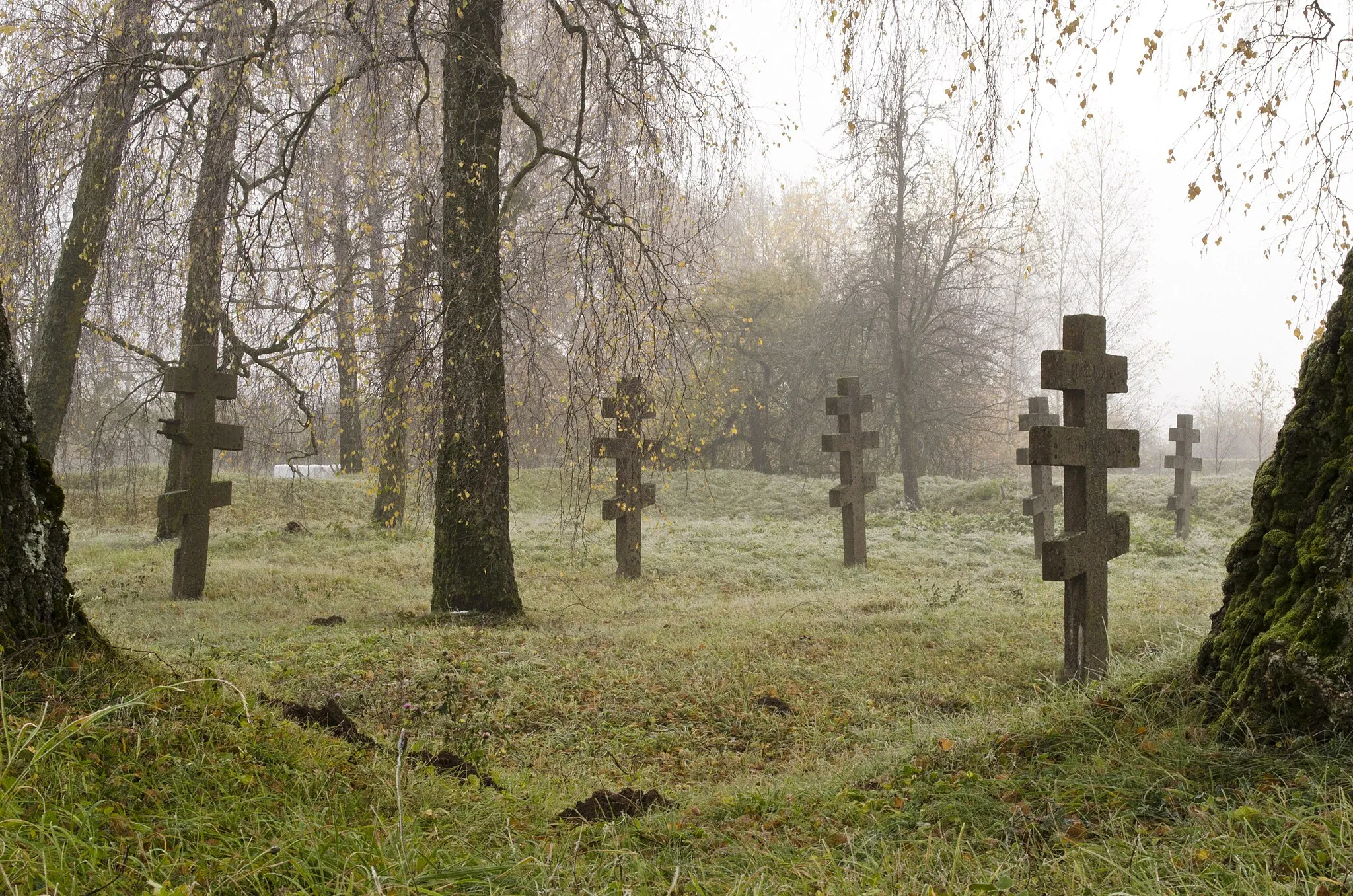 Photo showing: Bauska cemetery of WWI soldiers