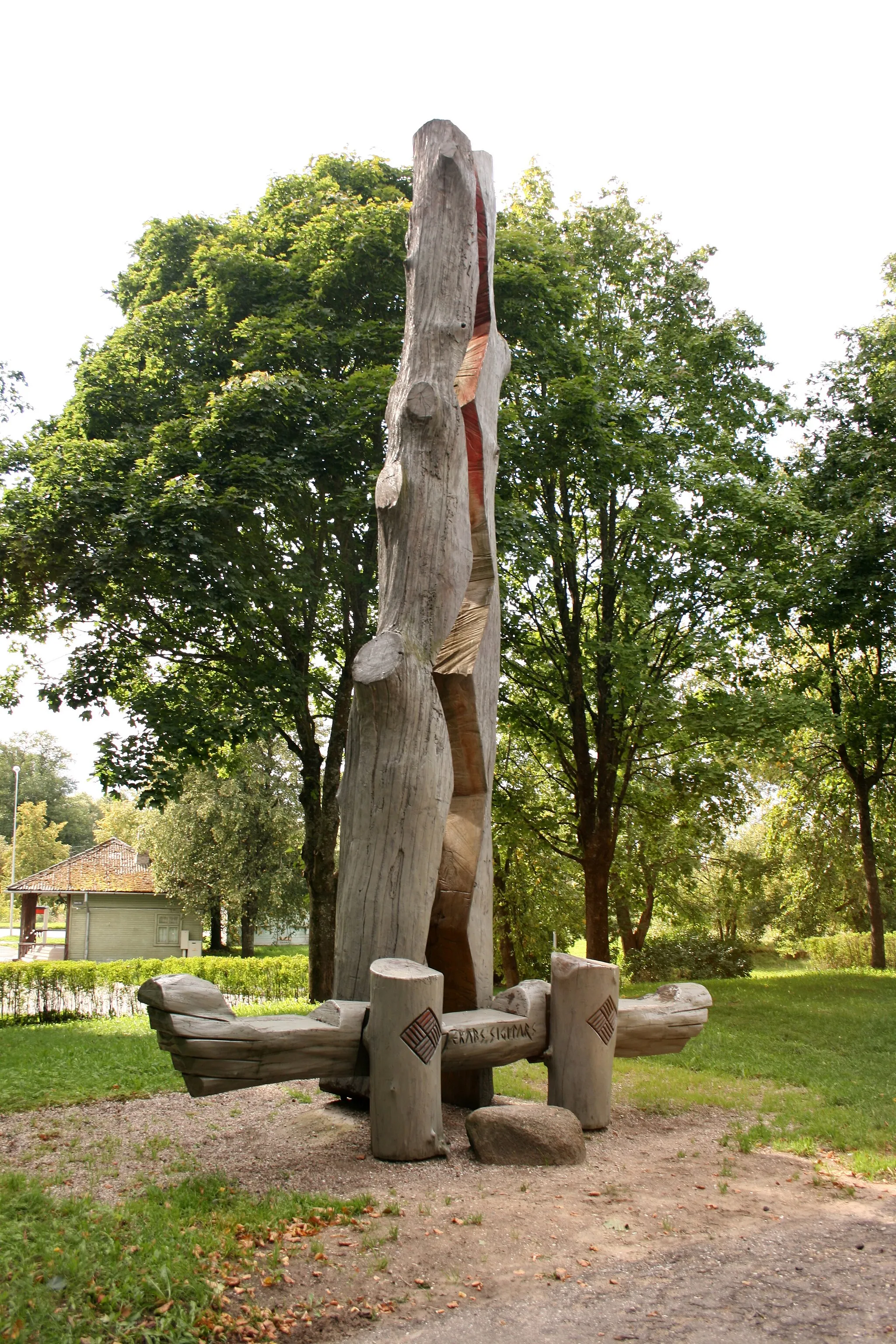 Photo showing: "King's Chair" monument to Jēkabs Sigitars