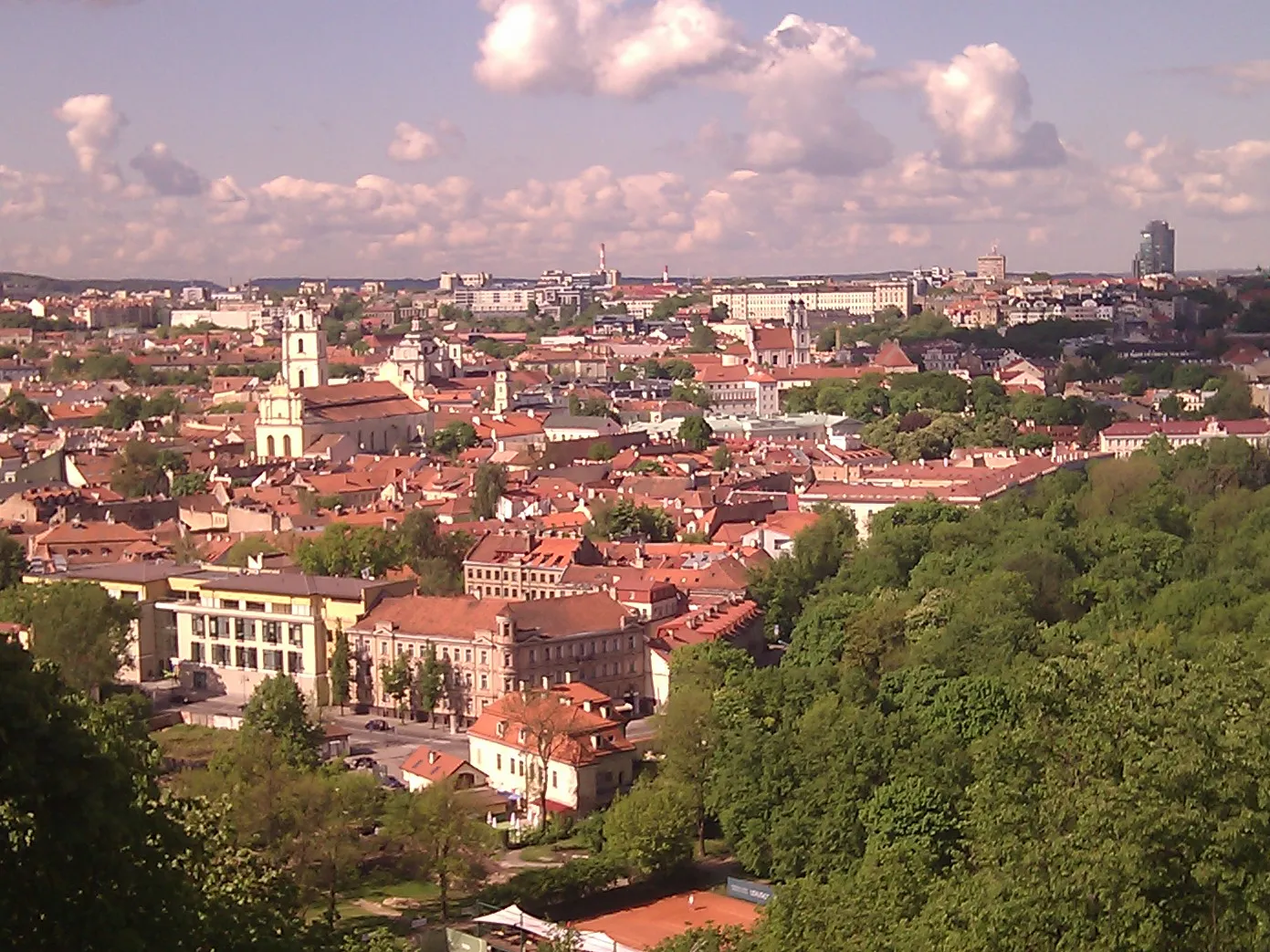 Photo showing: View to Vilnius oldtown
