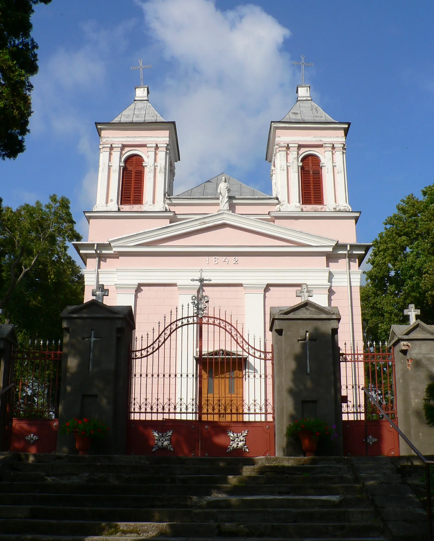 Photo showing: St. Matthew the Evangelist church (1842) in Krosna, Lithuania