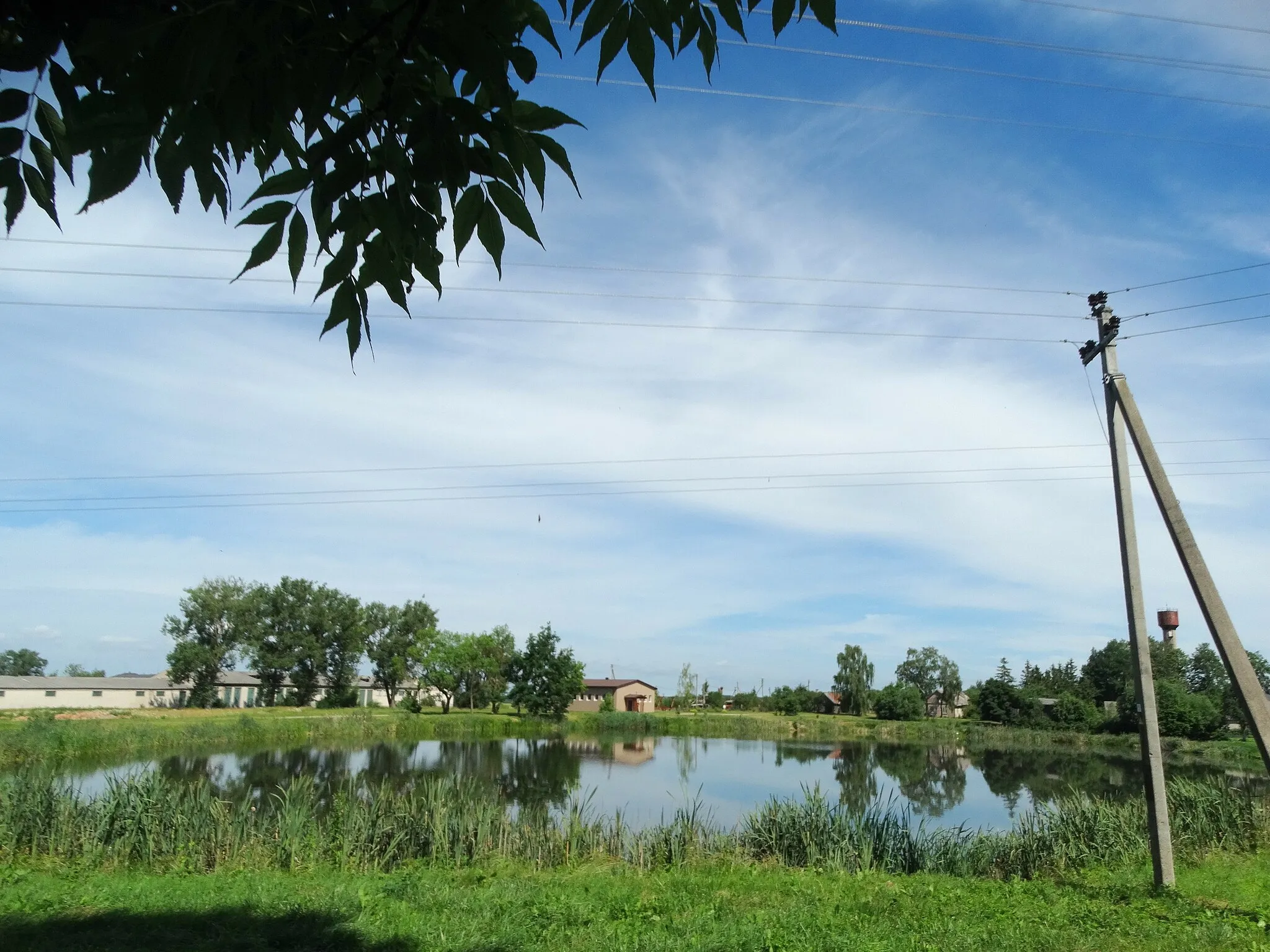Photo showing: Unnamed small lake, Žeimiai, Jonava district, Lithuania