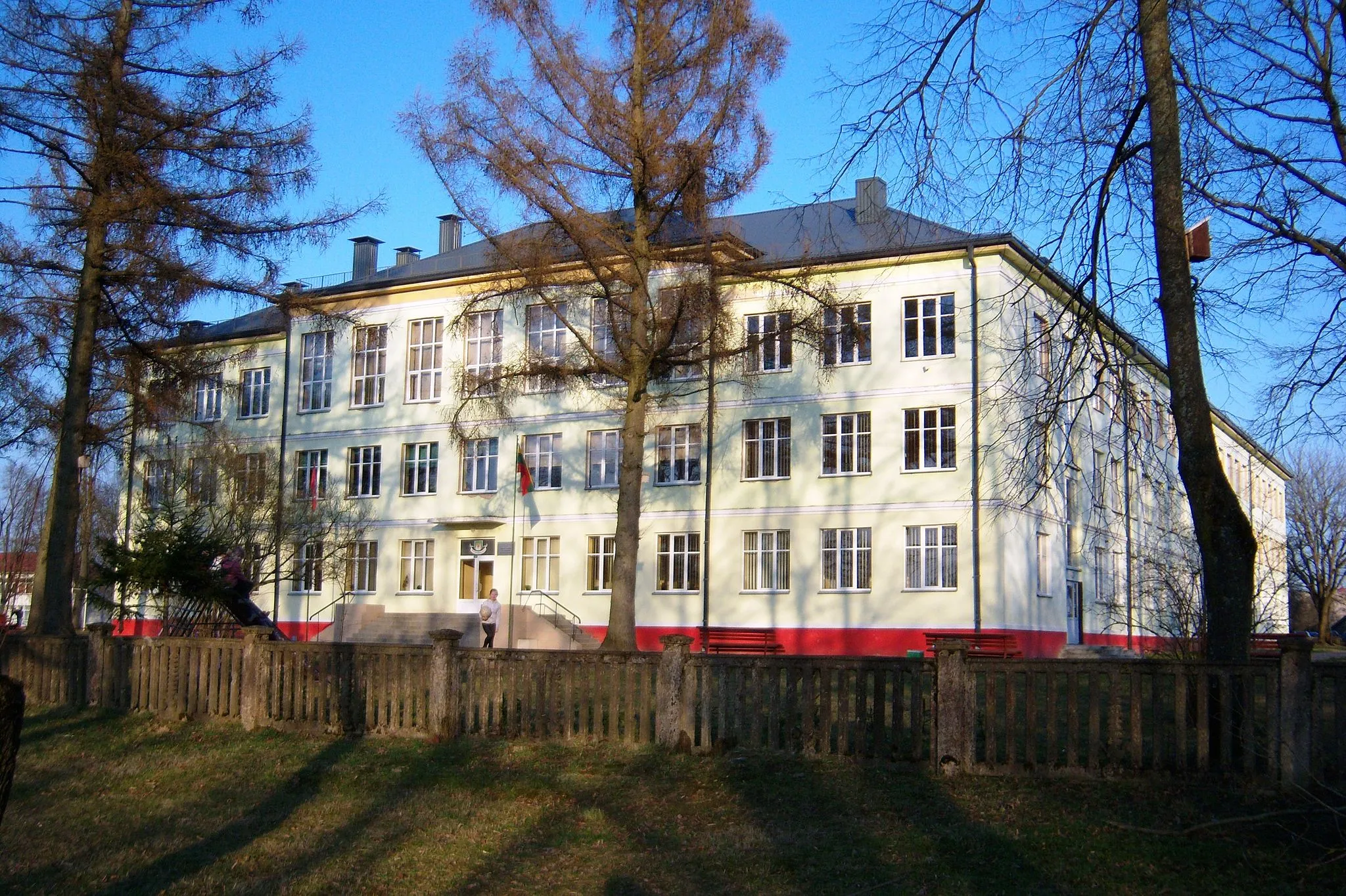 Photo showing: Gymnasium, Jieznas, Lithuania