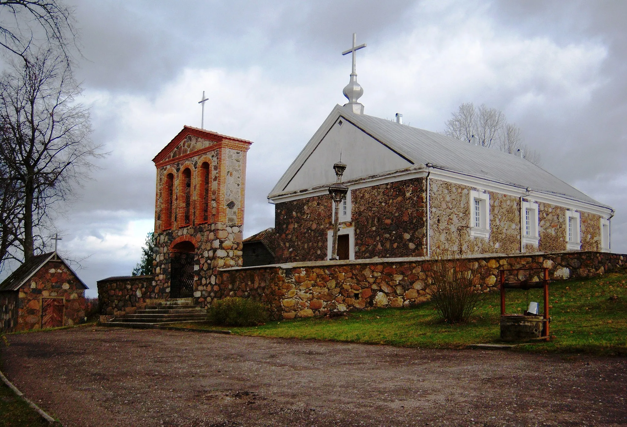 Photo showing: Roman Catholic Church in Salamiestis, Kupiškis District, Lithuania