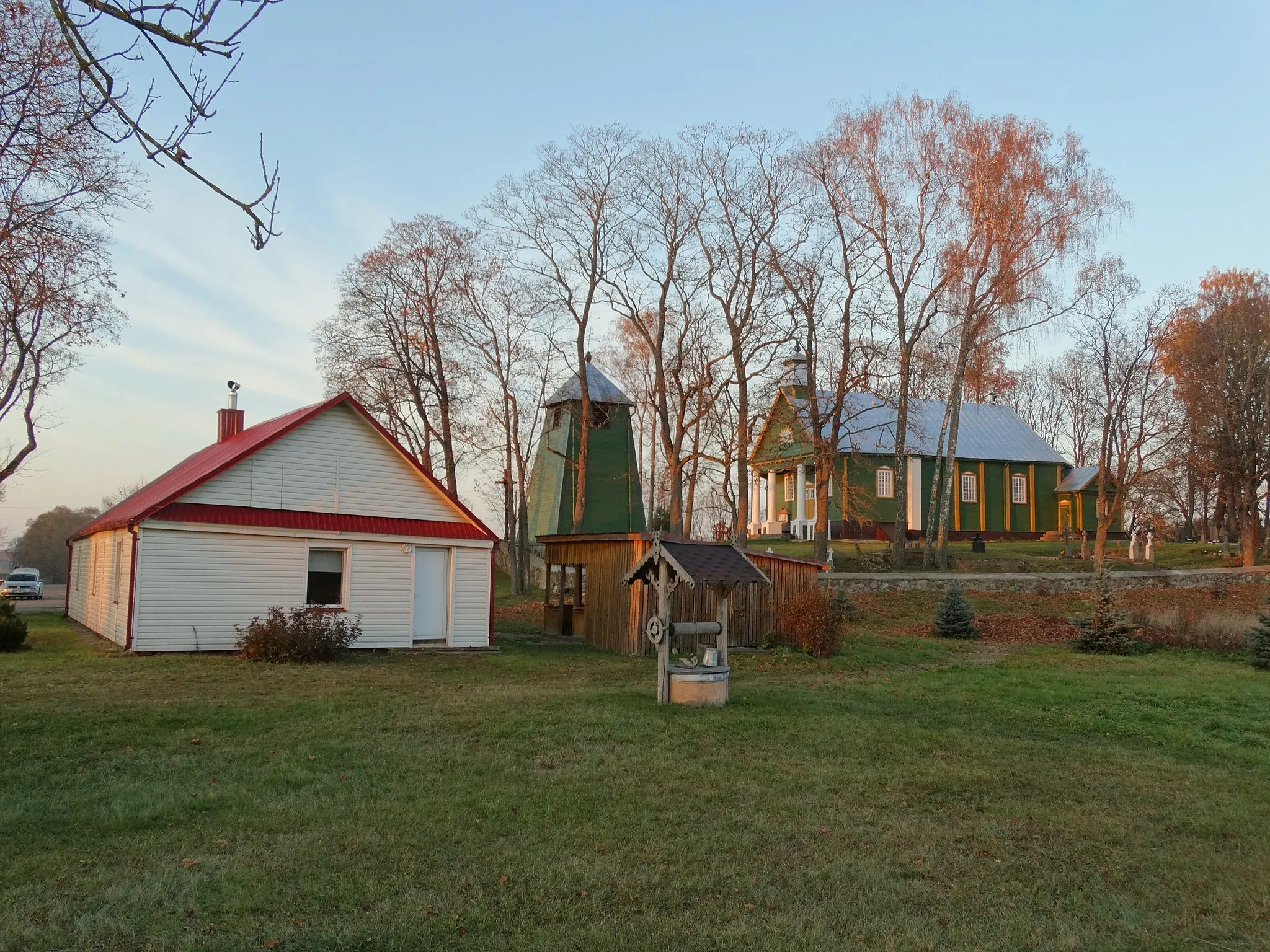 Photo showing: Church of Crucified Jesus, Imbradas, Zarasai district, Lithuania