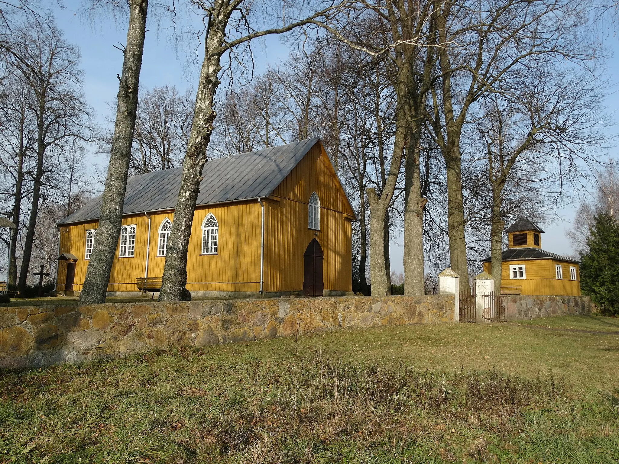 Photo showing: Roman Catholic Church, Geidžiūnai, Biržai district, Lithuania