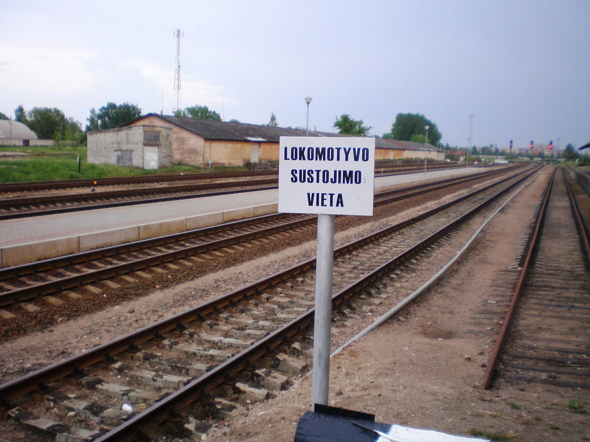 Photo showing: Train station of Jonava, Lithuania