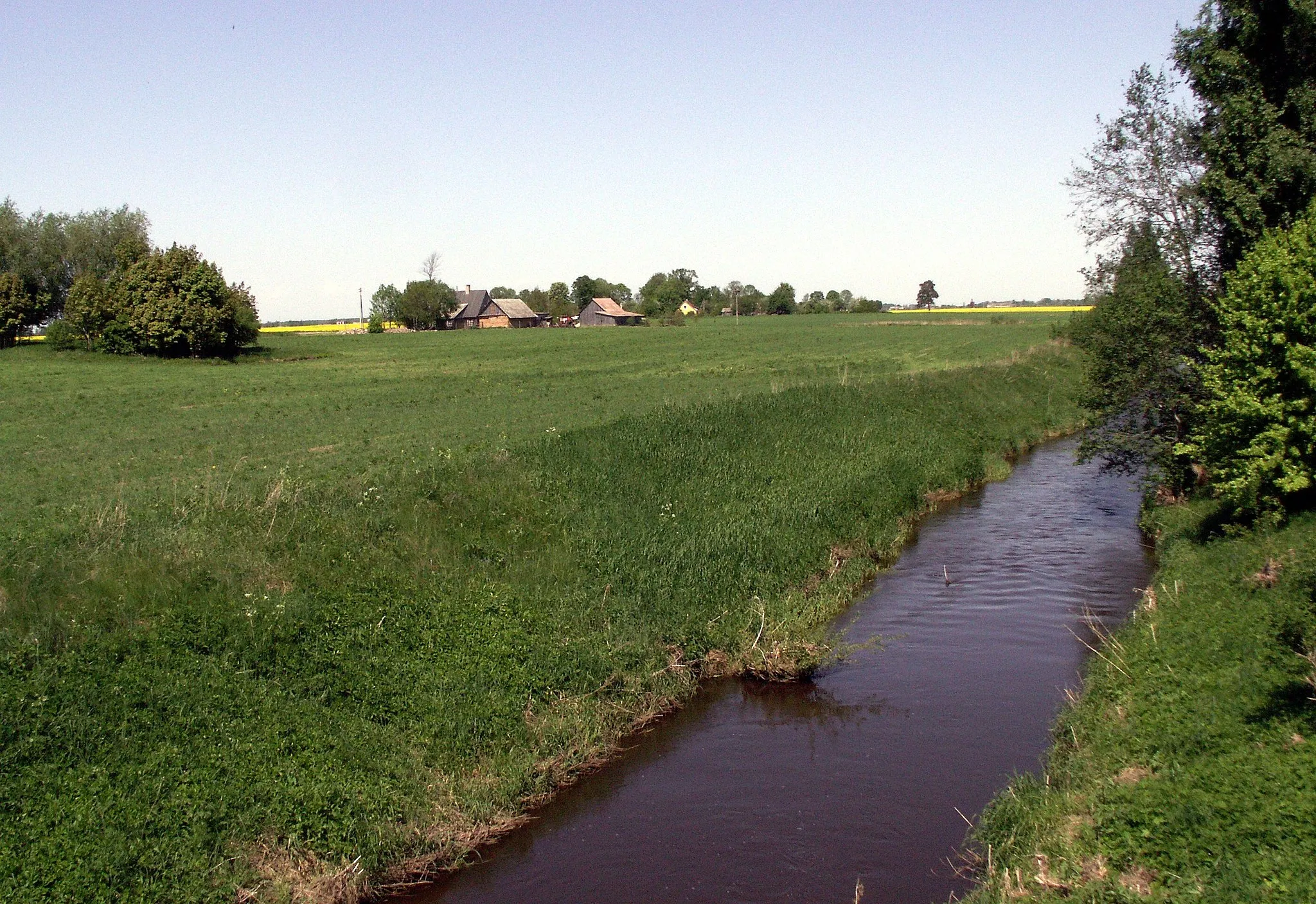 Photo showing: Kulpė near Barysiai, Joniškis district, Lithuania