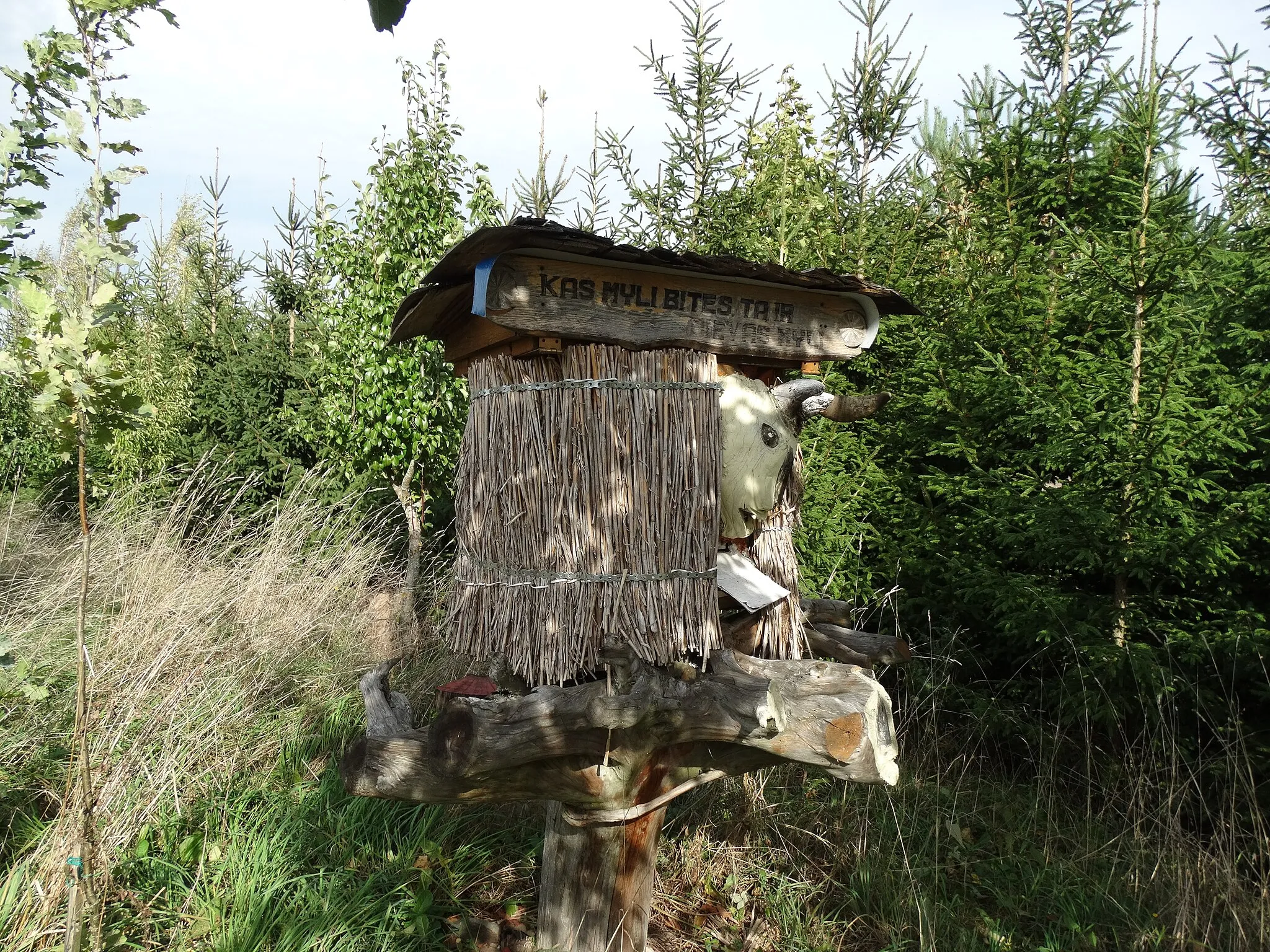 Photo showing: Beehive, Šilavotas, Prienai district, Lithuania