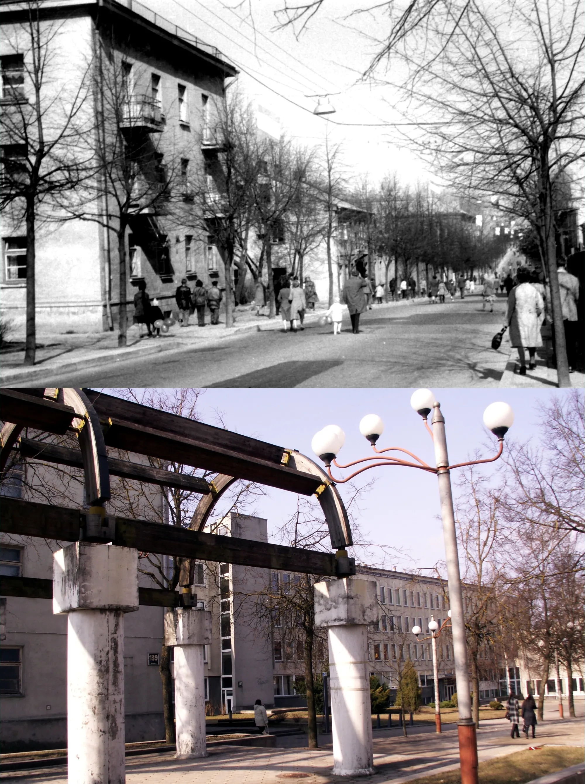 Photo showing: Vilniaus str. in Šiauliai 1978-2010, Lithuania