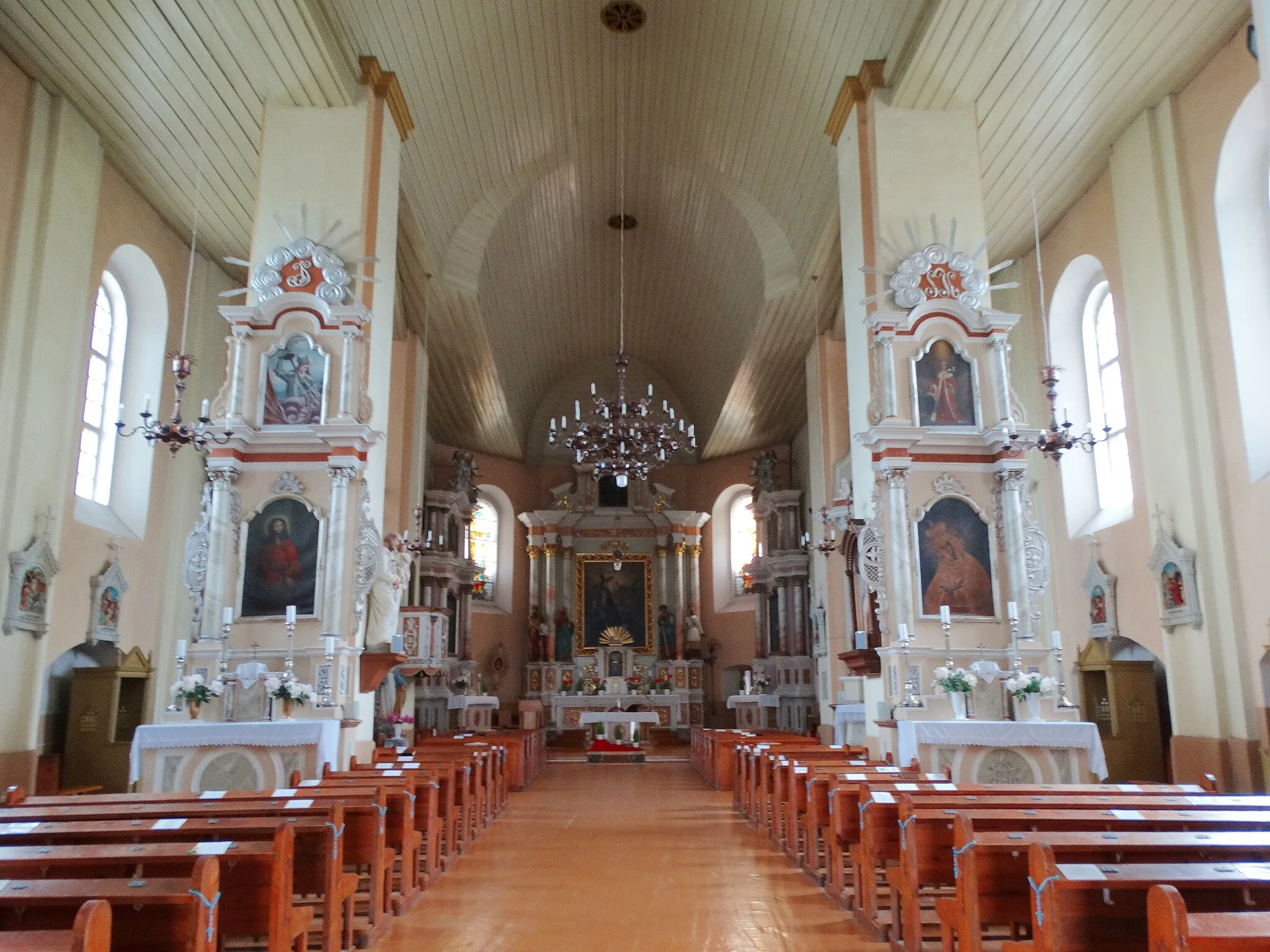 Photo showing: Šėta, church, interior, Kėdainiai district, Lithuania