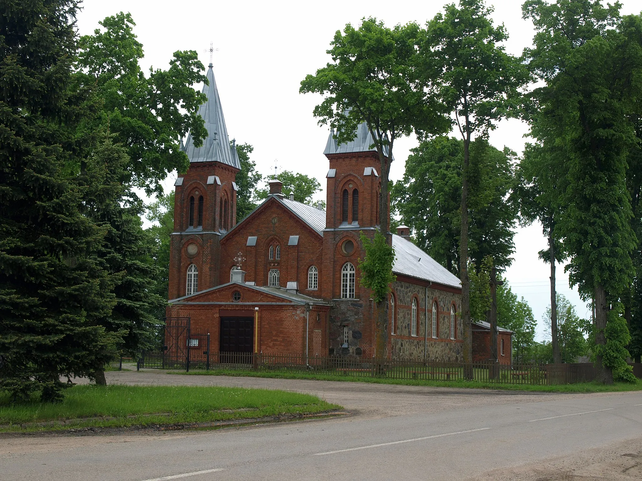 Photo showing: Krokialaukis church, Alytus district, Lithuania