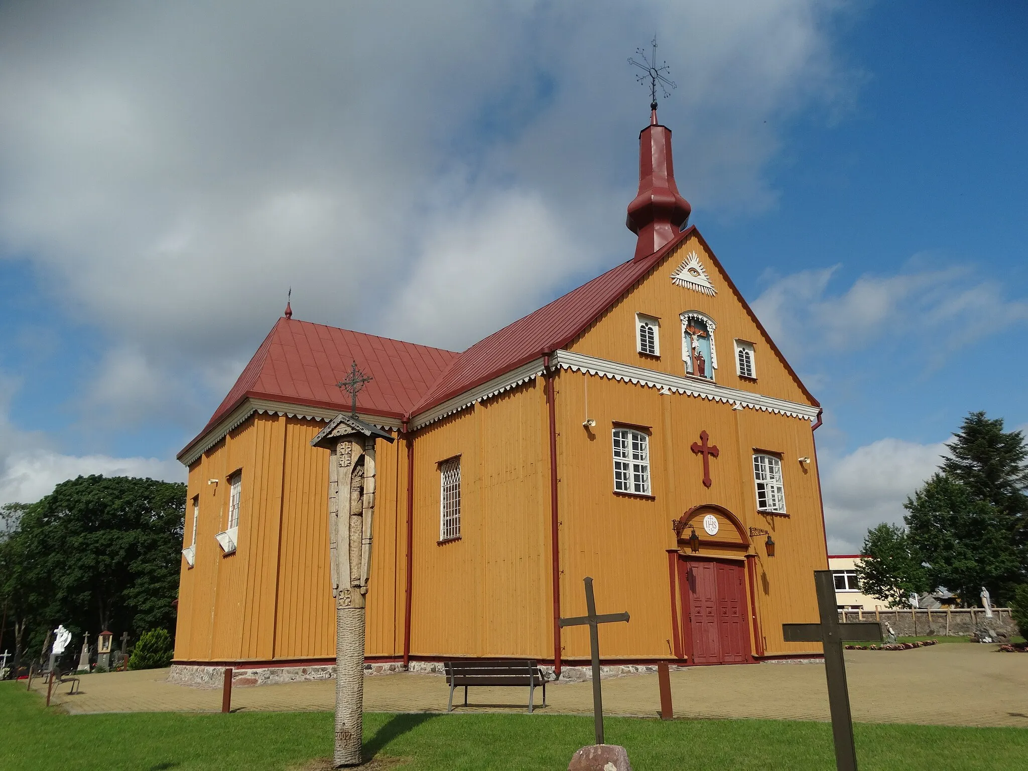 Photo showing: Catholic Church, Skaudvilė, Lithuania