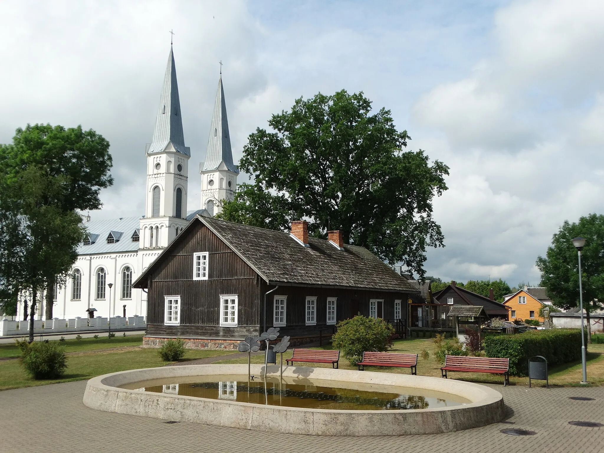 Photo showing: Community house Sintautai, Šakiai District, Lithuania