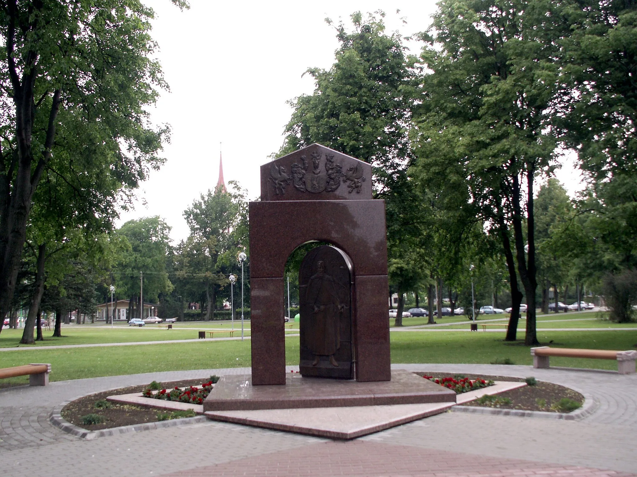 Photo showing: Monument of Jan Karol Chodkiewicz, Kretinga district, Lithuania