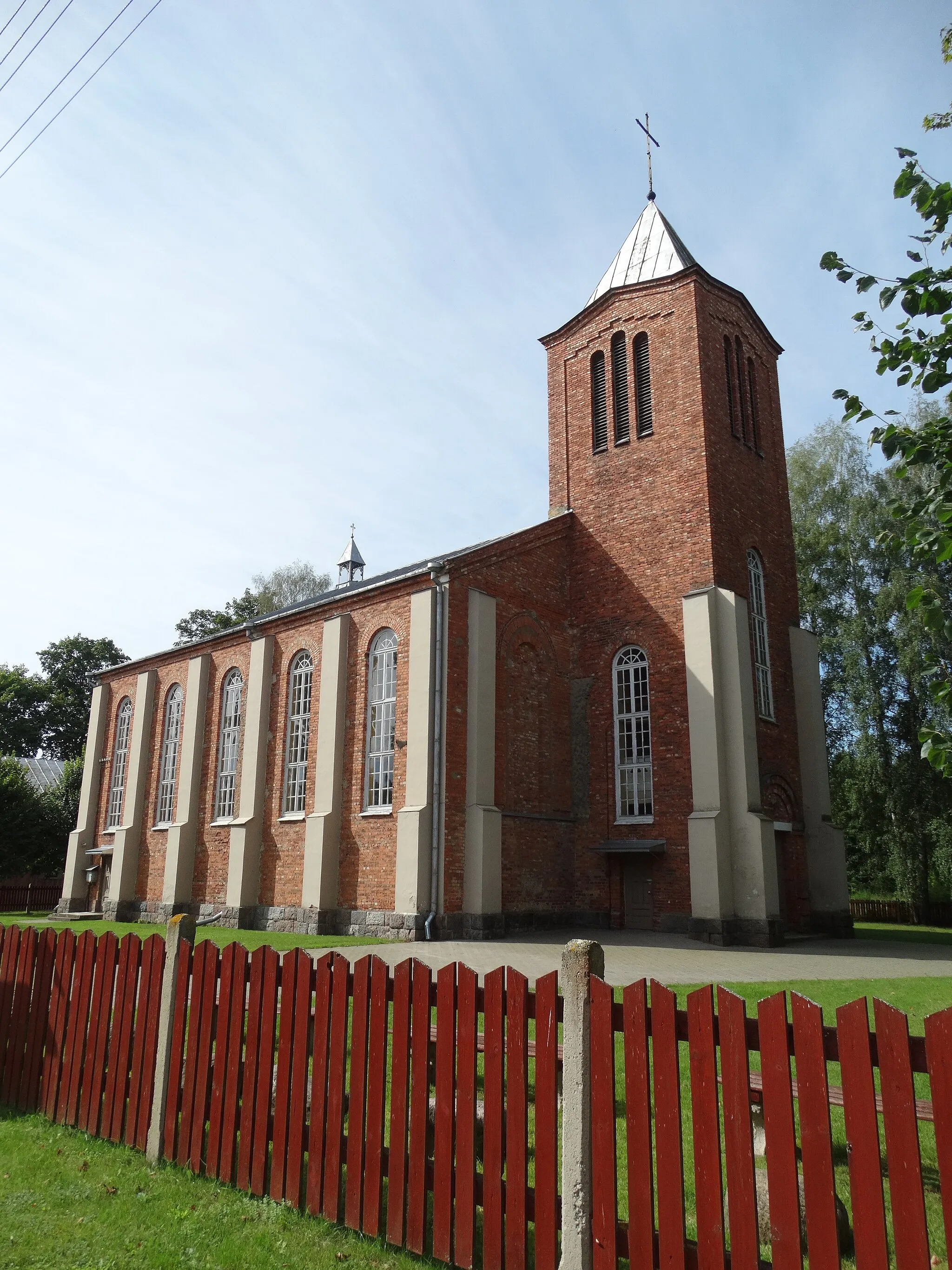 Photo showing: Zapyškis church of St. John Baptist in Kluoniškiai, Kaunas District, Lithuania