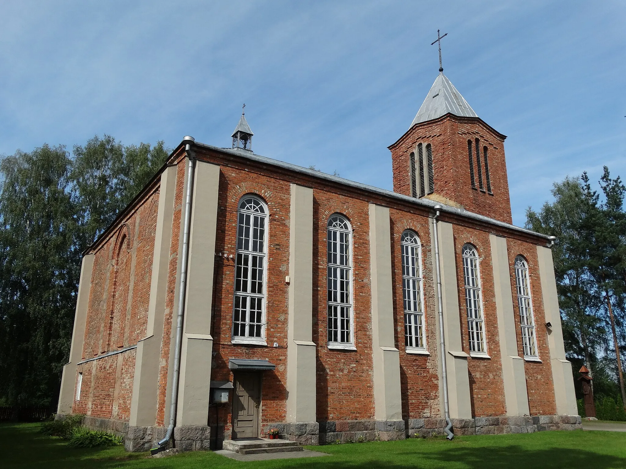 Photo showing: Zapyškis church of St. John Baptist in Kluoniškiai, Kaunas District, Lithuania